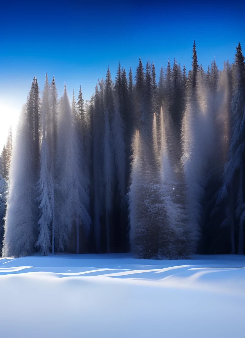 Tech background Cold beauty