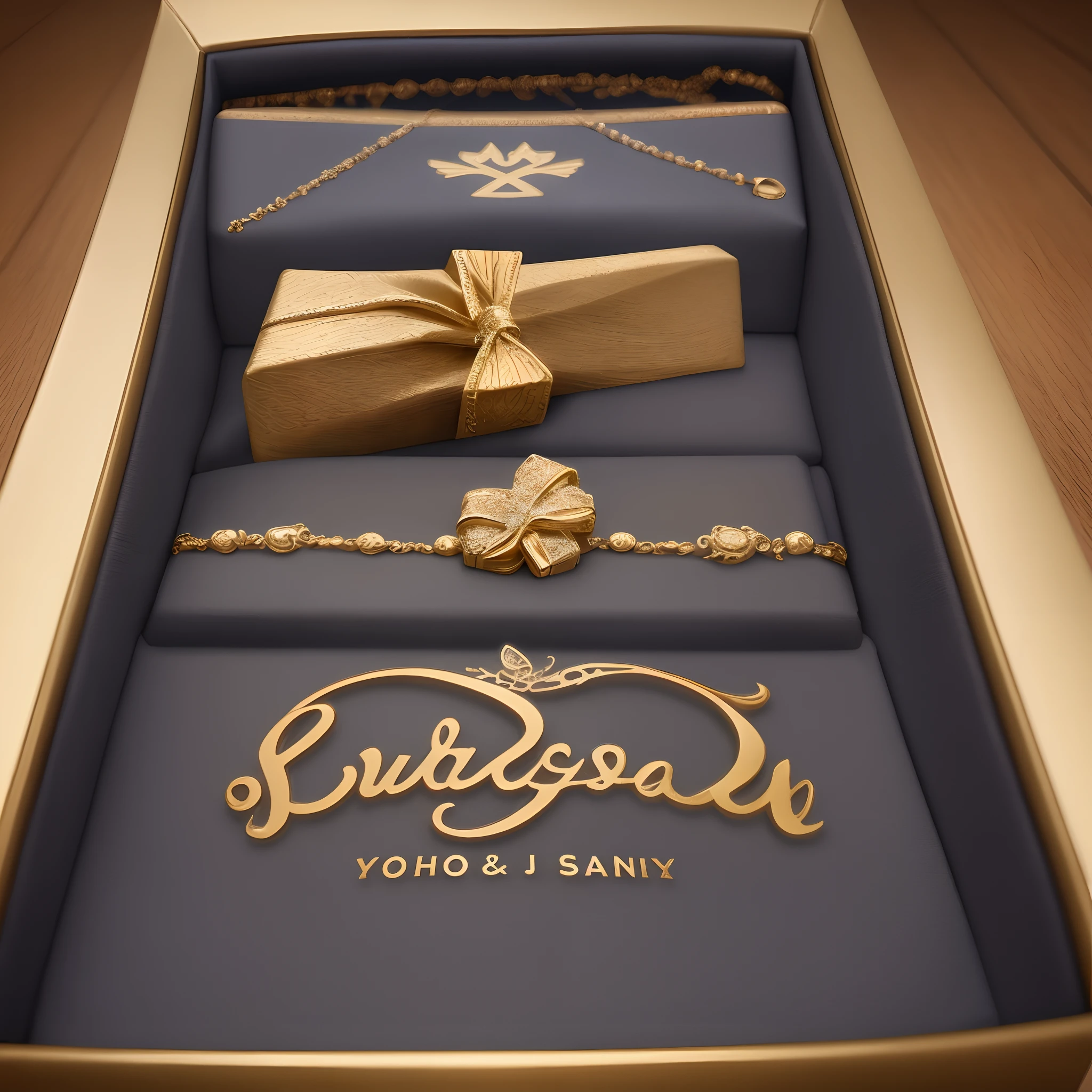 Fine jewelry gift box logo