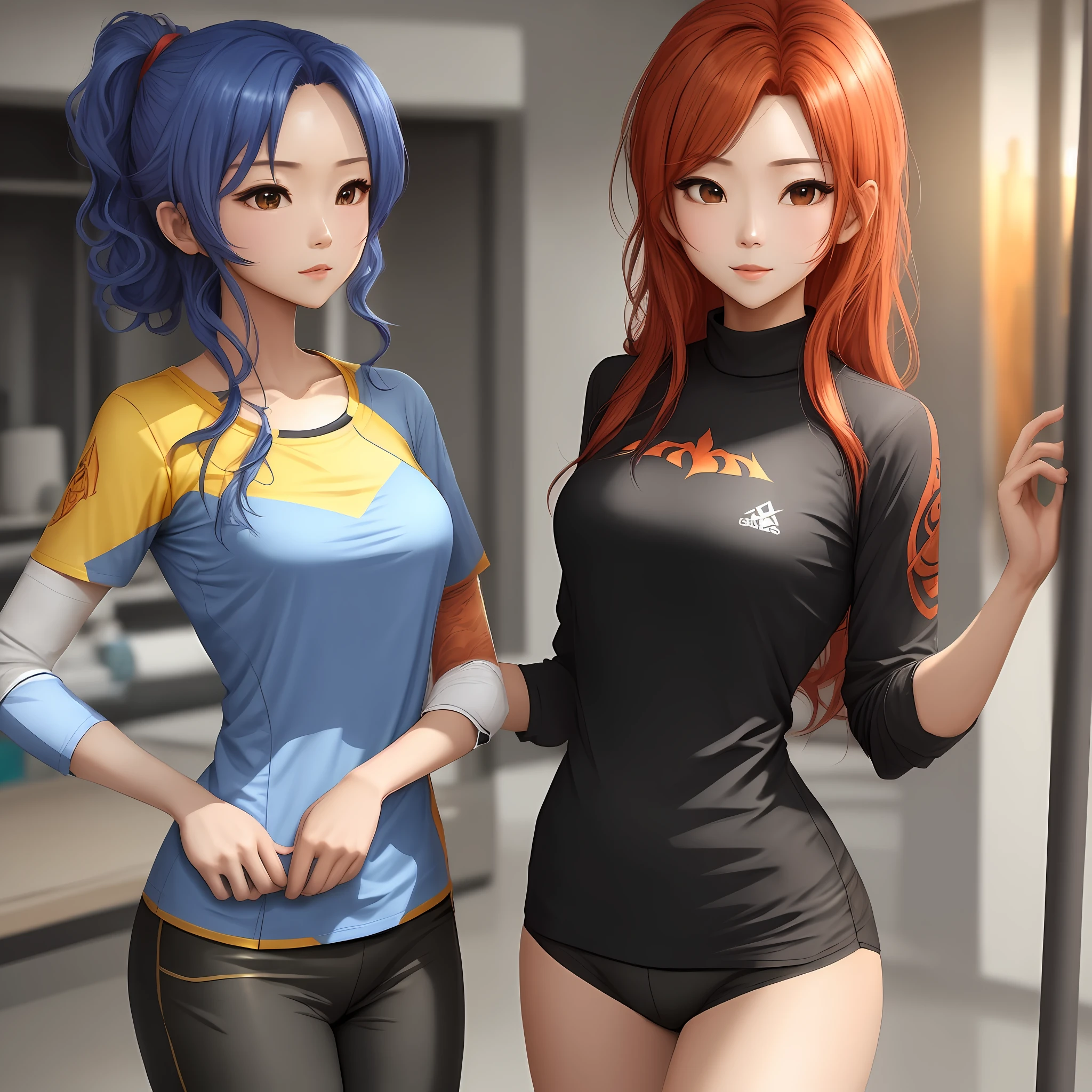 The shirt,tiese,with a good figure,ember,