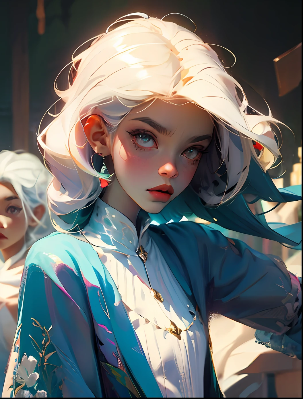 White hair cute li