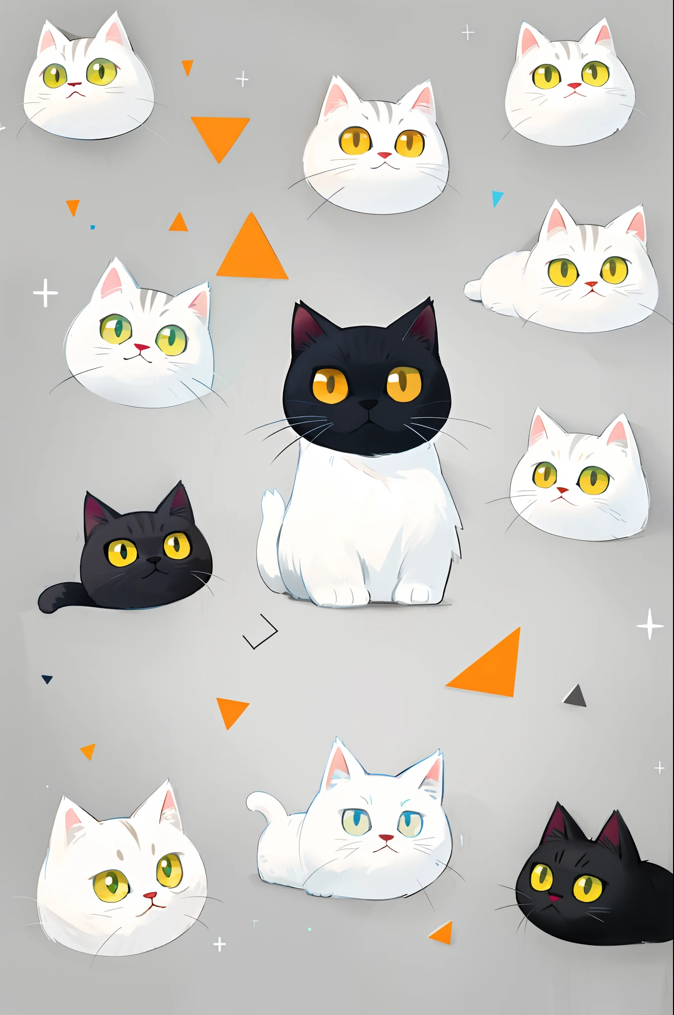 white colors,quadratic element,adolable,catss
