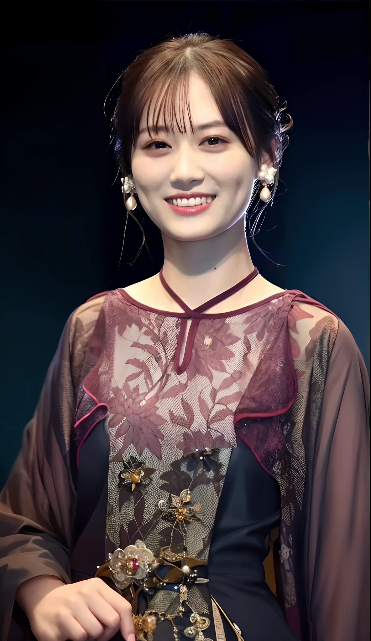 a close up of a woman with a necklace and earrings, xintong chen, xue han, yun ling, 奈良美智, xianxia, song nan li, inspired by Ma Yuanyu, Ruan Jia beautiful!, wenfei ye, qifeng lin, xision wu, mingchen shen, chengyou liu