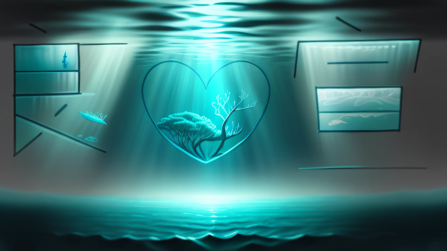 Draw an underwater world