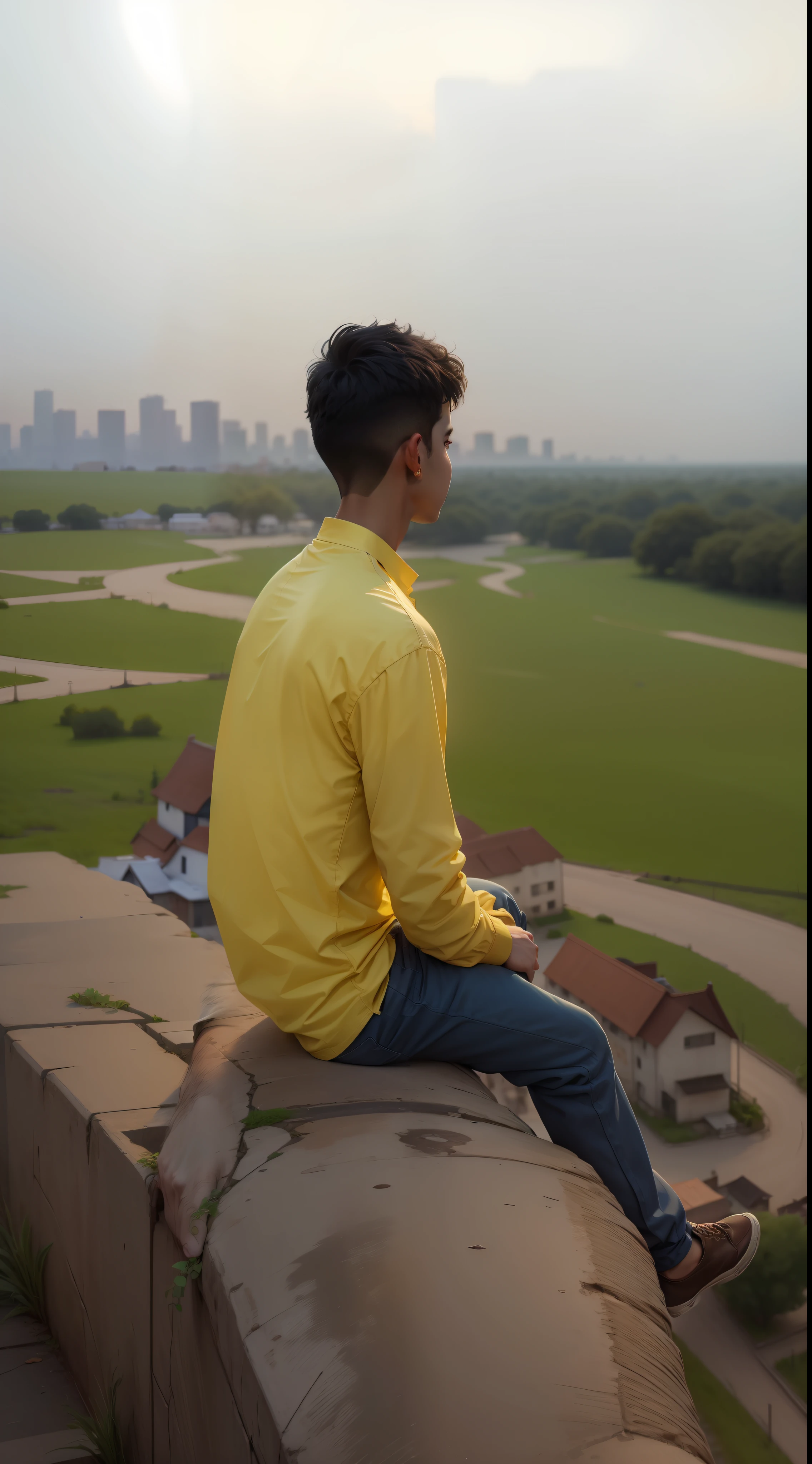Background change light colour ultra HD quality City hadsam boy normal face