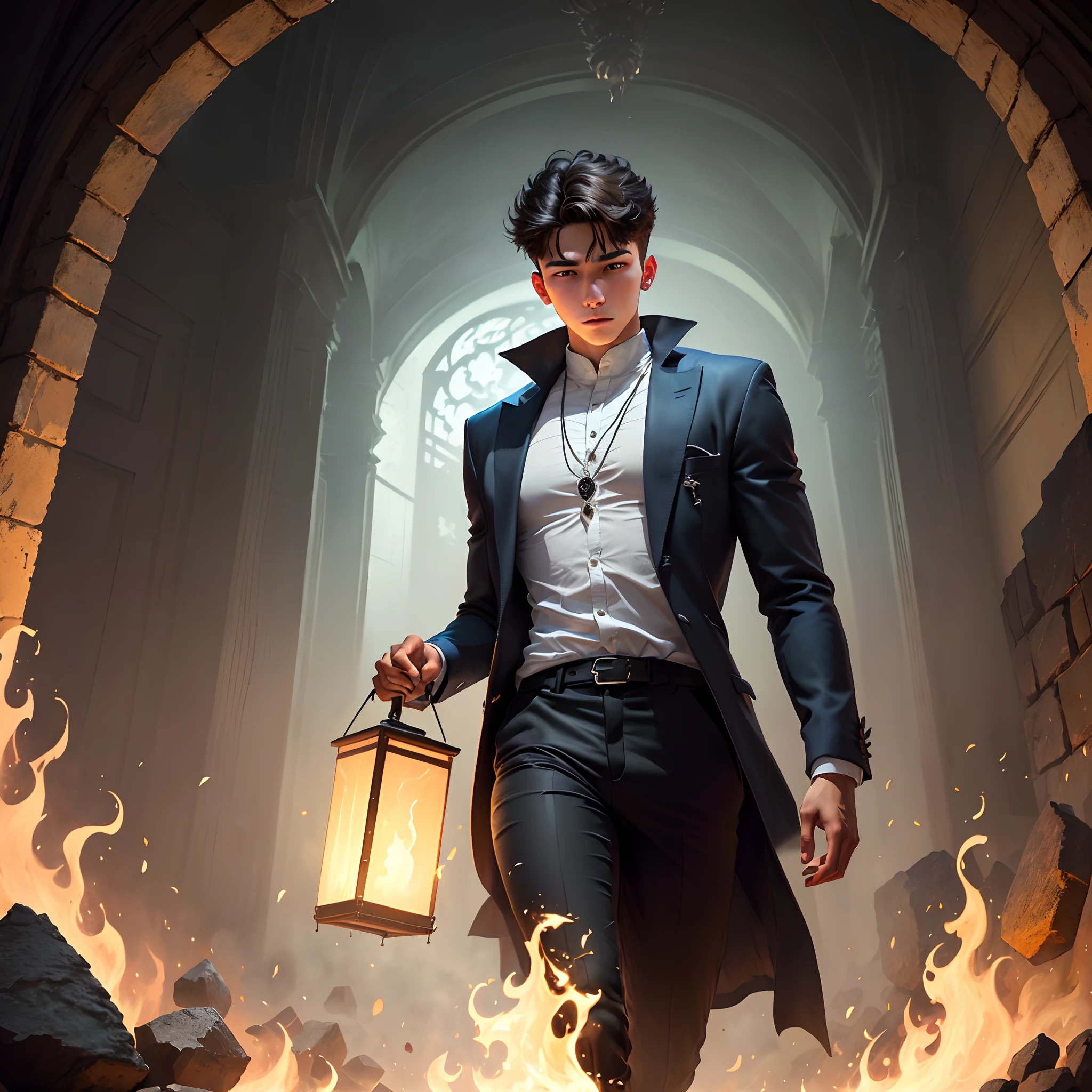 A young man carrying countless evil spirits
