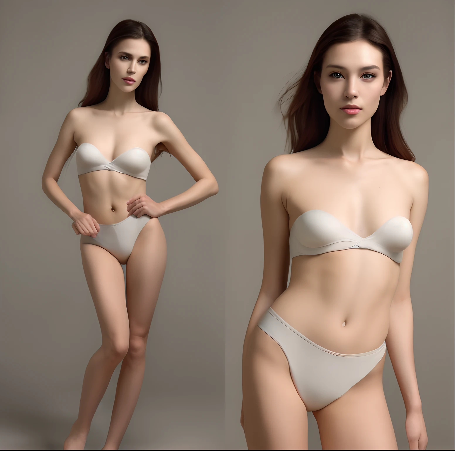 Beauty naked all over the body