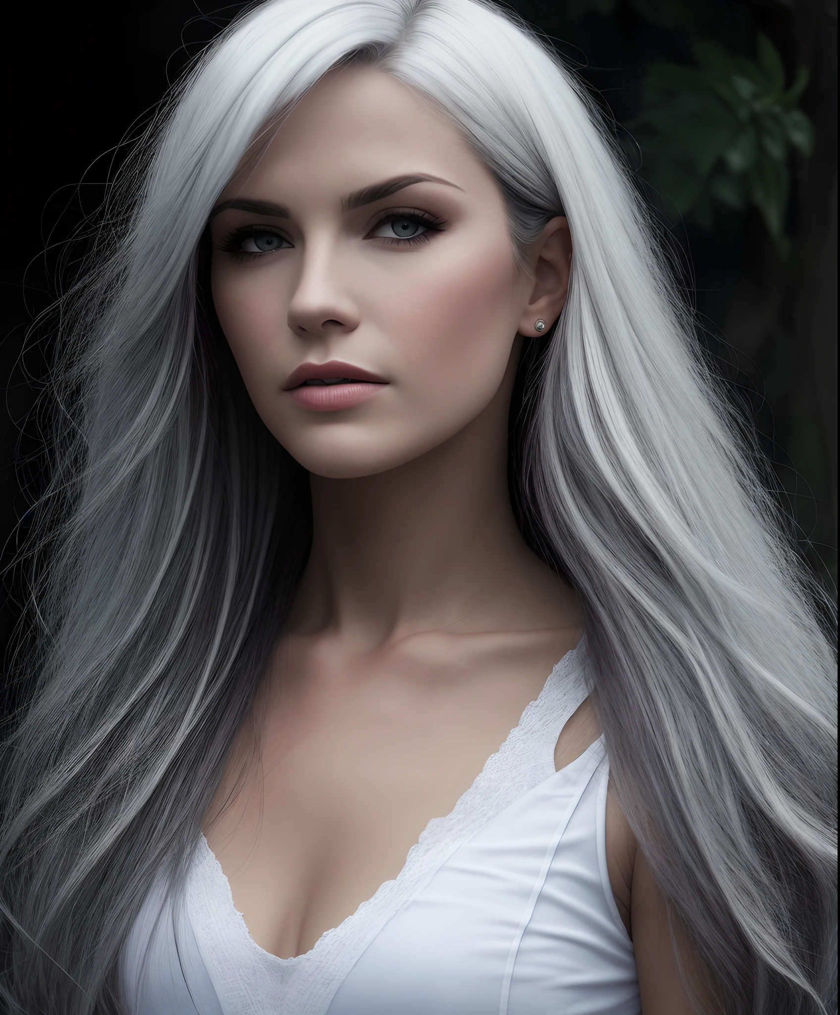 Lori white hair