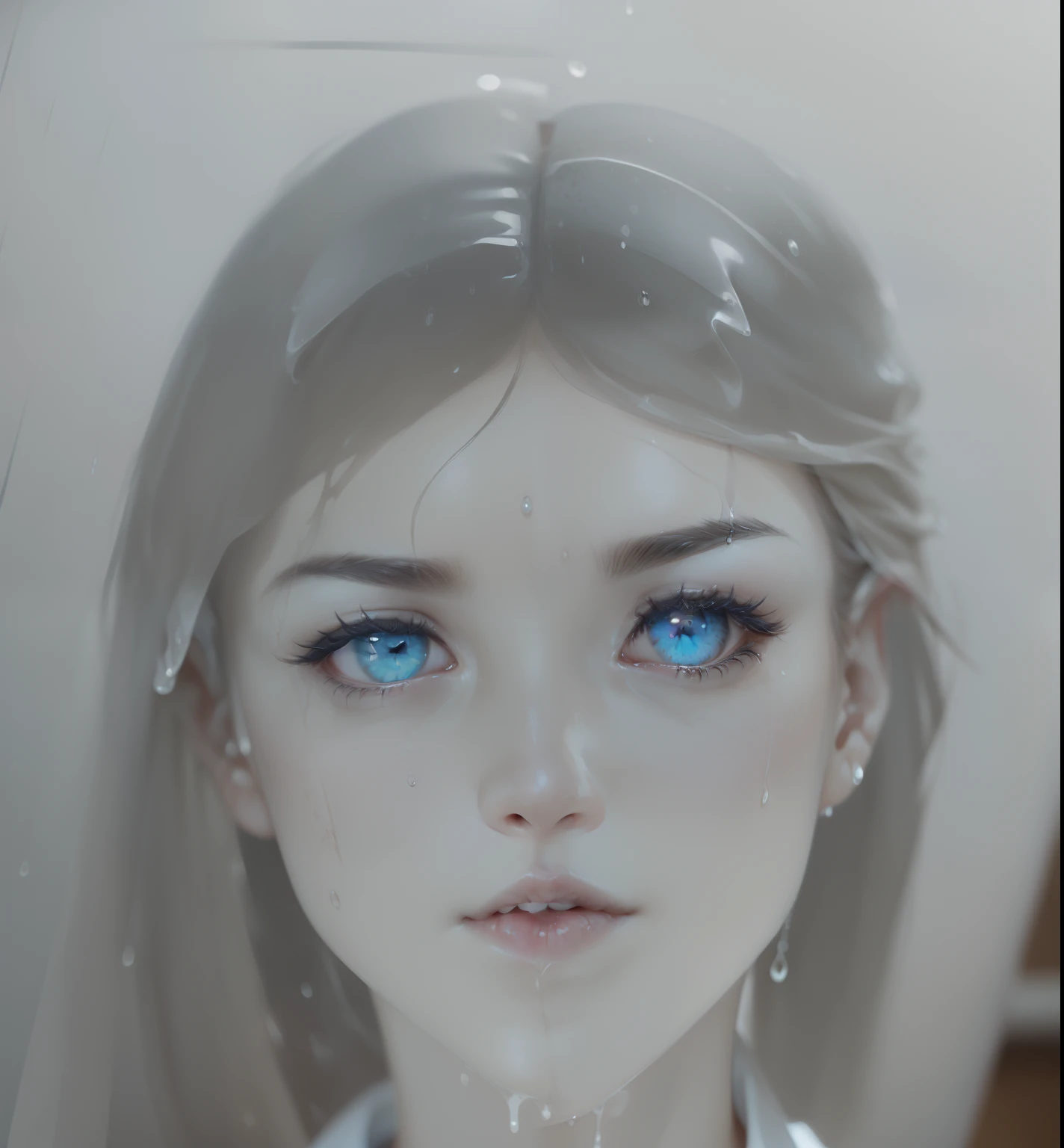 ((of the highest quality, 8K, masutepiece: 1.3)), Sharp Focus: 1.2, Beautiful woman with perfect body: 1.4, slender abdomen: 1.2, ((Layered hairstyle, Big breasts: 1.2)), (No bra) (Small beautiful hard (Thin, damp buttons up to shirt length,: 1.1), (White shirt wet in the rain), (Rain, Distance: 1.2), Wet body: 1.1, Very delicate face and skin texture, Detailed eyes, Double eyelids, Tanned skin, Sexy, asa, Real Skin, Real eyebrows, Blue eyeball. ((of the highest quality, 8K, masutepiece: 1.3)), Sharp Focus: 1.2, Beautiful woman with perfect body: 1.4, slender abdomen: 1.2, ((Layered hairstyle, Big breasts: 1.2)), (No bra) (Small beautiful hard (Thin, damp buttons up to shirt length,: 1.1), (White shirt wet in the rain), (Rain, Distance: 1.2), Wet body: 1.1, Very delicate face and skin texture, Detailed eyes, Double eyelids, Tanned skin, Sexy, asa, Real Skin, Real eyebrows, Blue eyeball.Large bust coordination、Wet in the rain、The jacket is transparent