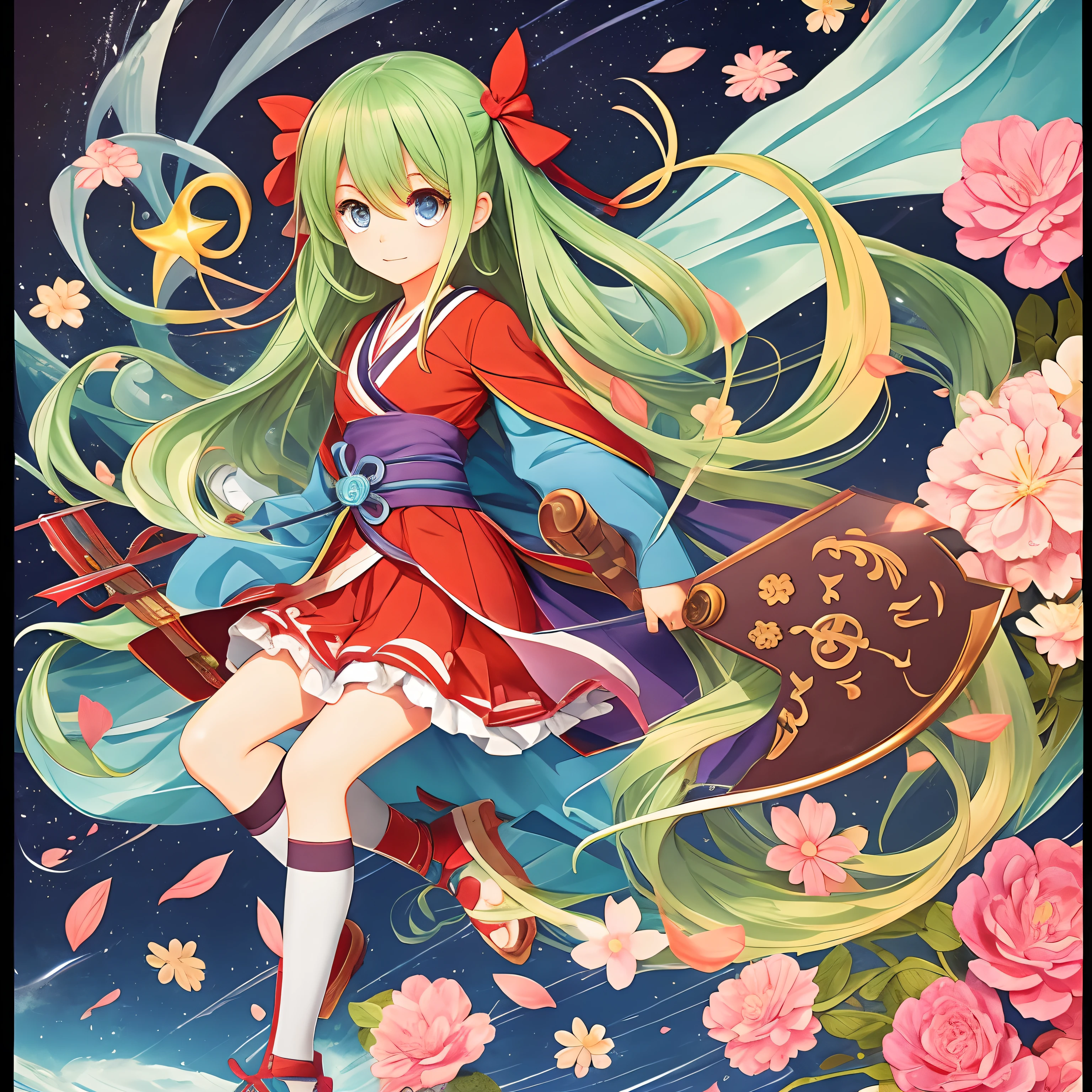 Super cute two-dimensional loli character,Beautifully presented with fantastic masterpieces,Japanese manga style。 --auto