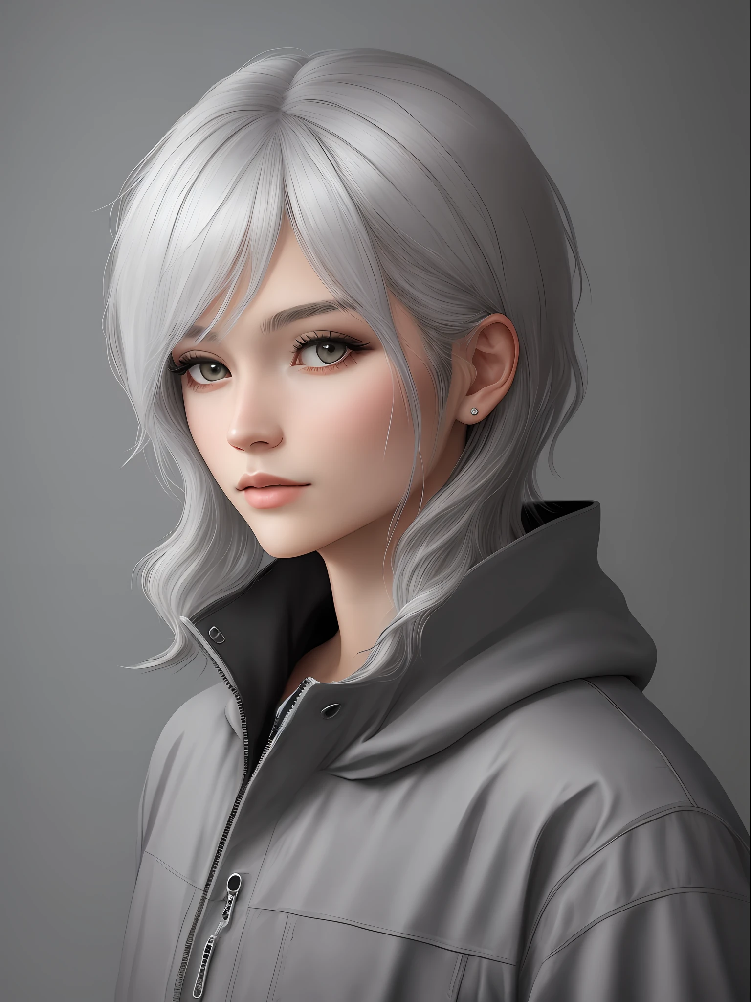 gray hair