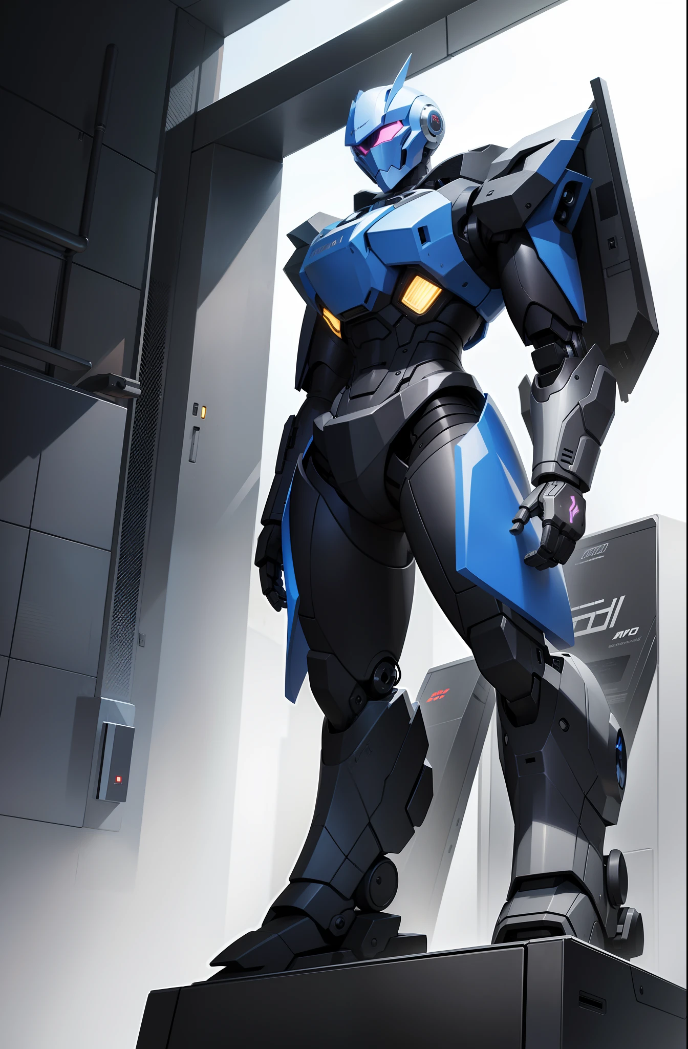 I want to change the mech with a demon face