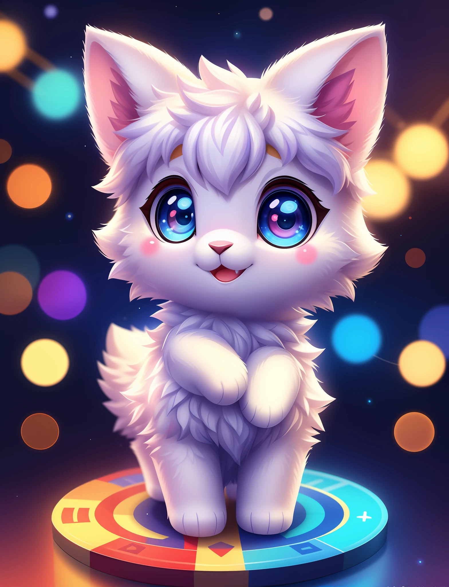 Cute lamb with different colored eyes, tchibi, adolable, Logo design, Cartoony, movie light effect, 3D vector art, Cute and quirky, Fantasyart, Bokeh, handpainted, digitial painting, gentle illumination, Isometric style, 4K 分辨率, photoreal render, High level of detail clean, Vector image, Photorealistic masterpiece, professional photoshooting, simple space background, flat white background, isometry,vibrant vector