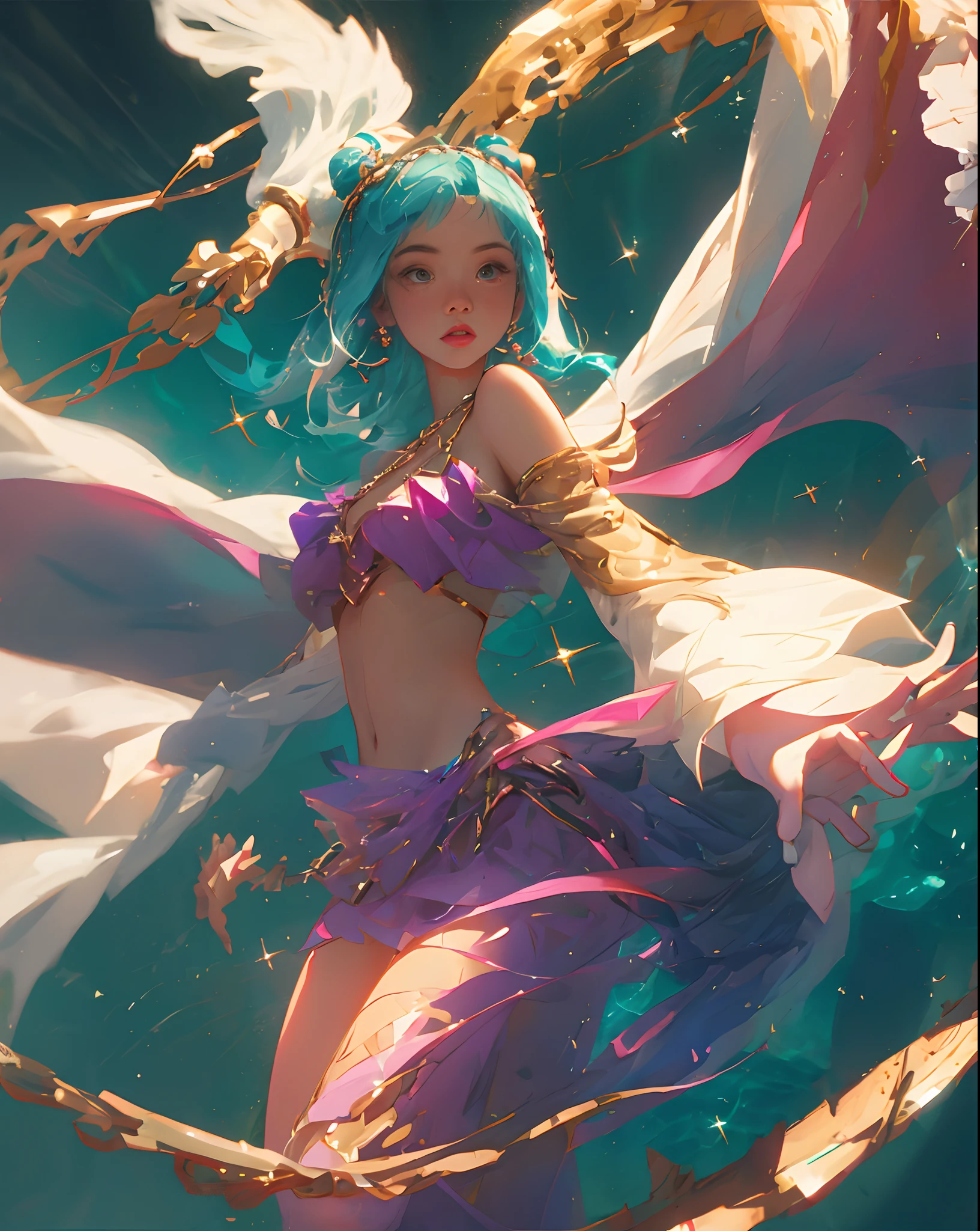 Magical beautiful girl bikini