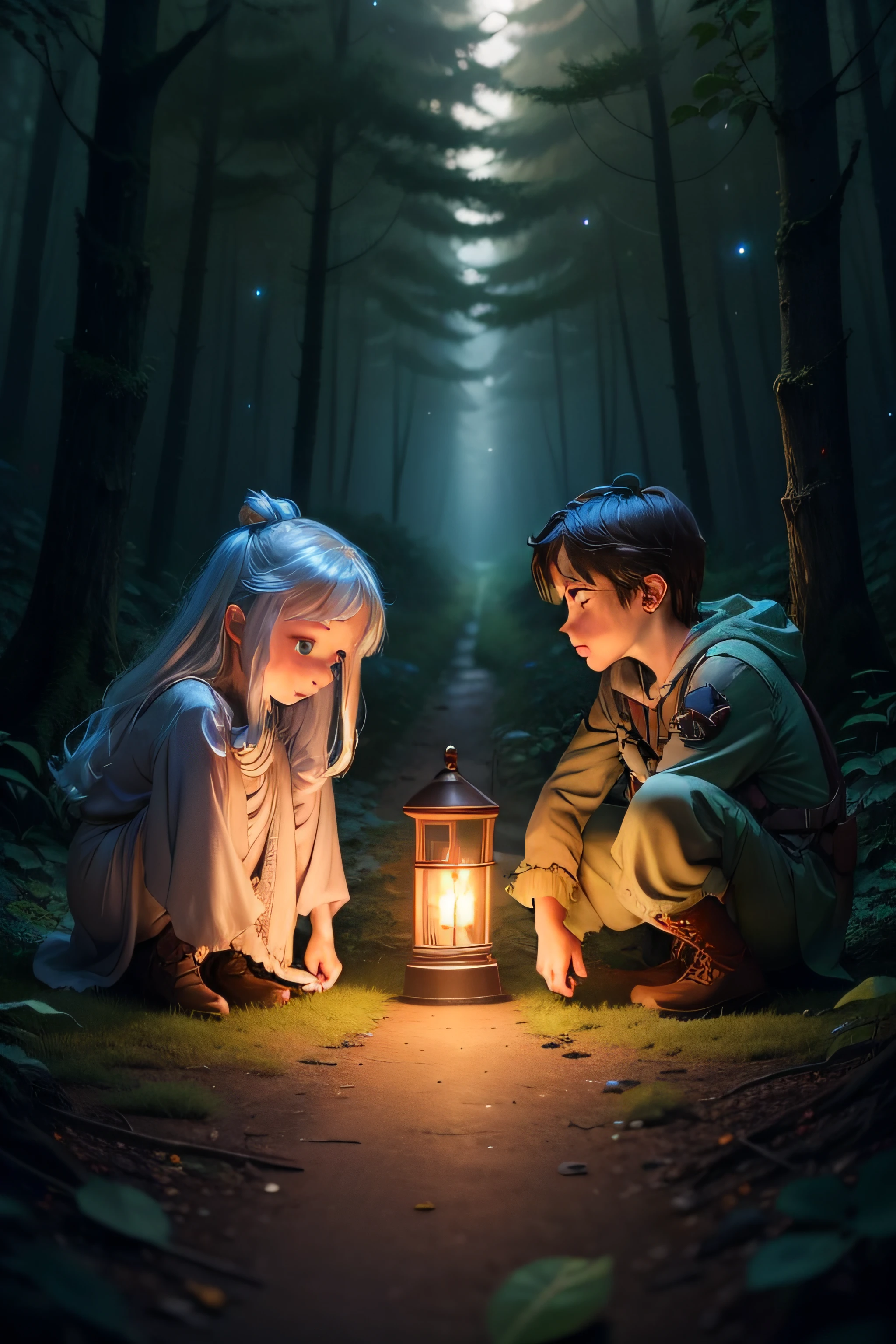 a magical forest far, far away, there lived a curious and brave little firefly. firefly had a heart full of courage and a bright, radiant light that shone like a tiny star in the night sky. One evening, as the sun was setting and the first stars began to twinkle, needed to gather some special firefly dust to light up their cozy home. She asked Finn if he would be her brave helper on this important journey.
the firefly dust was hidden deep within the heart of the Enchanted Forest. It was a place filled with tall trees, mythical creatures, and winding paths that could lead even the bravest of souls astray.