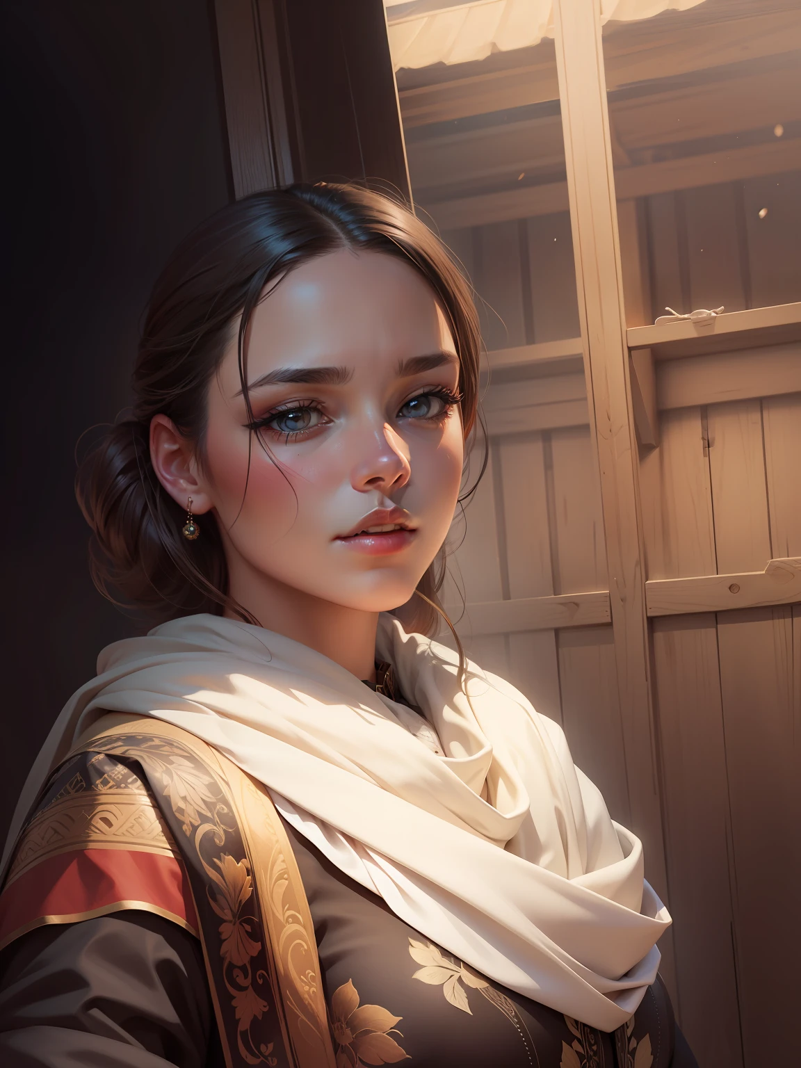 Change background make a beautiful woman realistic face