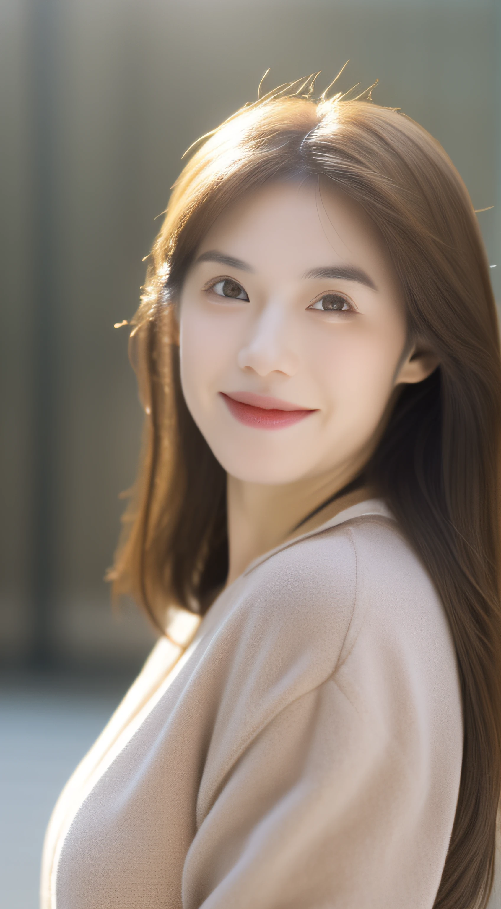 A girl of about 30 years old,mature,Extremely beautiful and delicate,(light make-up),brown hair,A sweet smile,Delicate and beautiful fair skin,Realistic and realistic,exquisite and complete facial features,Detailed depiction of the face,tall nose bridge,Red lips,Beautiful, Gentle and mature,Smooth hair,extremely detail hair,Feminine temperament,Fill your face light,hyper realisitc,photorealestic,8K quality,extremy detailed,Realistic details,Works of masters,Realistic to the extreme,big breasts body,Beautiful,Pure desire,Stunning beauty,Peerless beauty,Highest image quality,8K分辨率,goddes,ssmile,Fine facial features,Hair over the shoulder,A brown-haired,Large long thick legs,rays of sunshine,facing at camera,The body is well-proportioned and firm,Gentle eyes,Exposing thighs,stand posture,In Tarzan,Full body photo