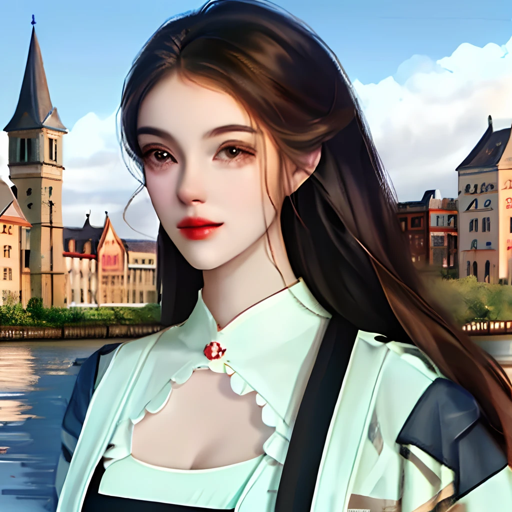 cart:Tank 400,high-definition picture quality,Paired with beautiful models,Background city