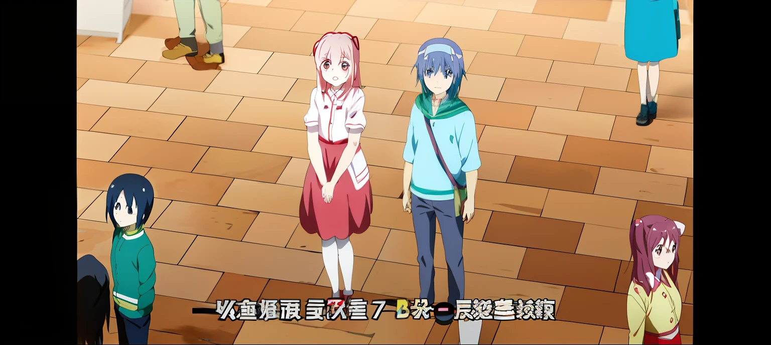 Anime characters line up in public areas, still from tv anime, Today's featured anime stills, screenshot from the anime film, mirai nikki, animated still, anime yuru camp, screenshot from a 2012s anime, in the anime film, 2 0 1 9 anime screenshot, medium shot of two characters, official anime still, yuruyuri