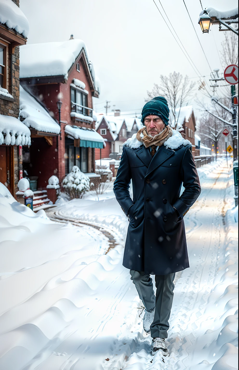 I'm dying,Saw a man passing by in the snow