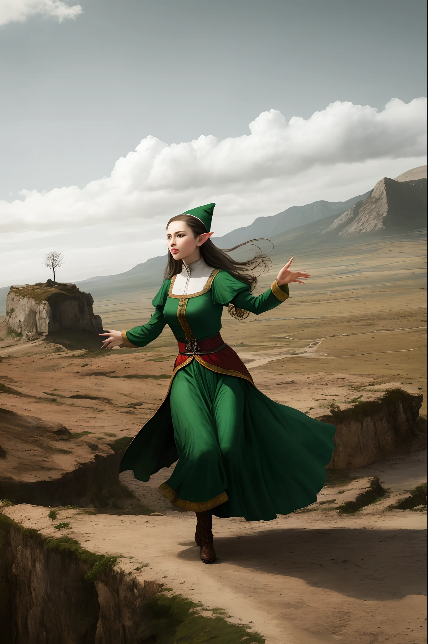 Elf Maiden Exposed Imperial Sister Arrogant Landscape Dance