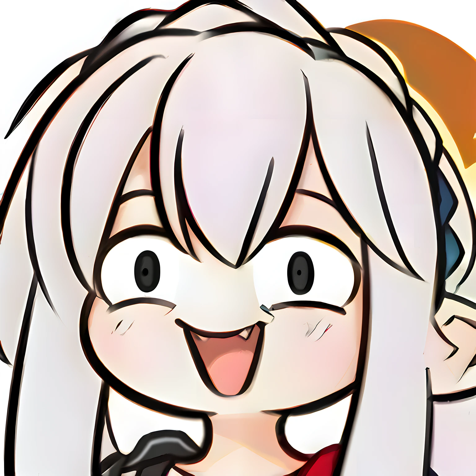 Best quality at best，Exquisite masterpiece，Blue hair，cute portrait，High resolution chibi，Silly cute expression。