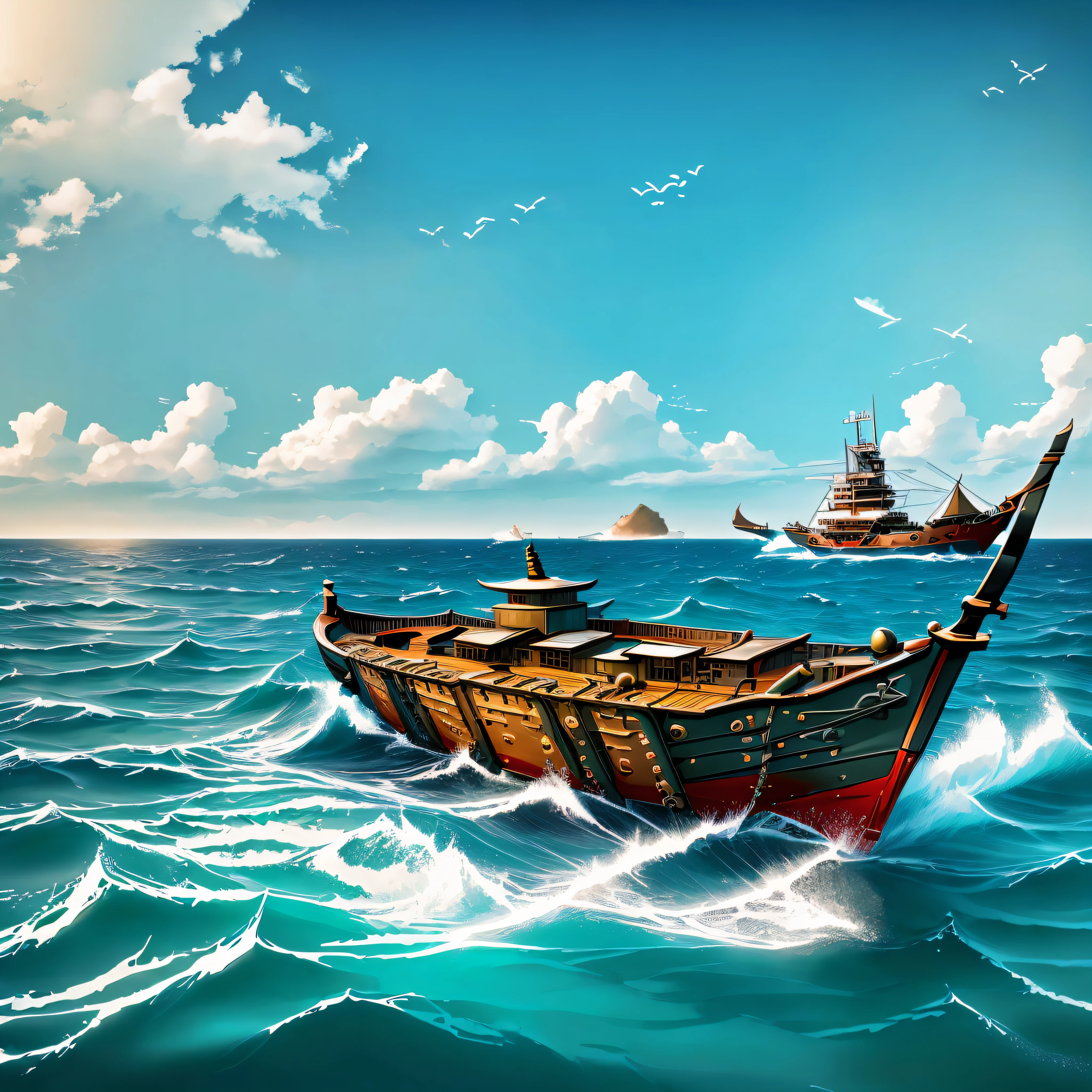 /Imagine a boat at sea --auto --s2