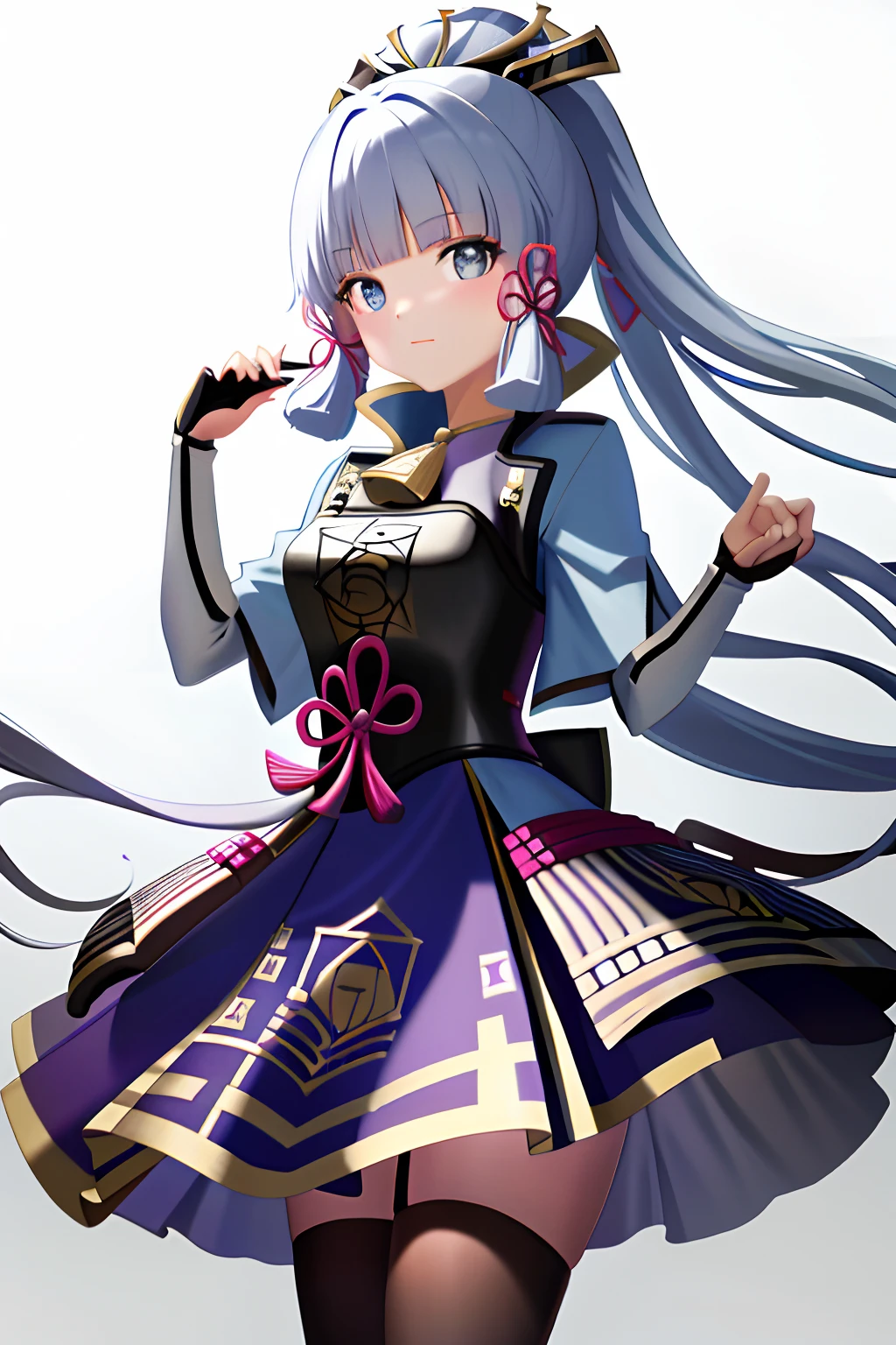 tmasterpiece,A high resolution,best qualtiy,1girl solo,kamisato_ayaka,Perfect atmosphere of light and shadow,Beautiful