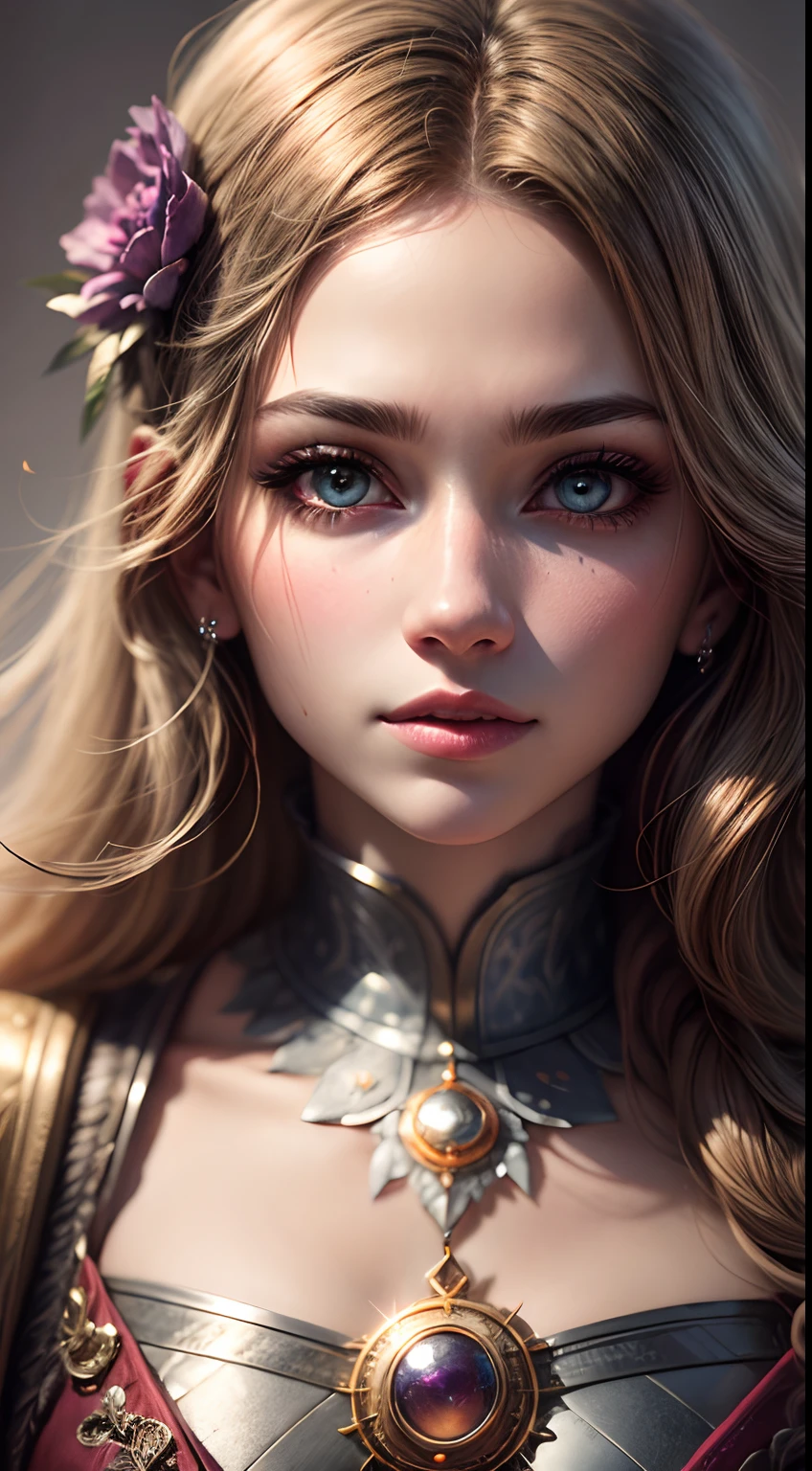 Very Beautiful princesse glowing eyes Face portrait hyper realistic super detailed Dynamic face expressions