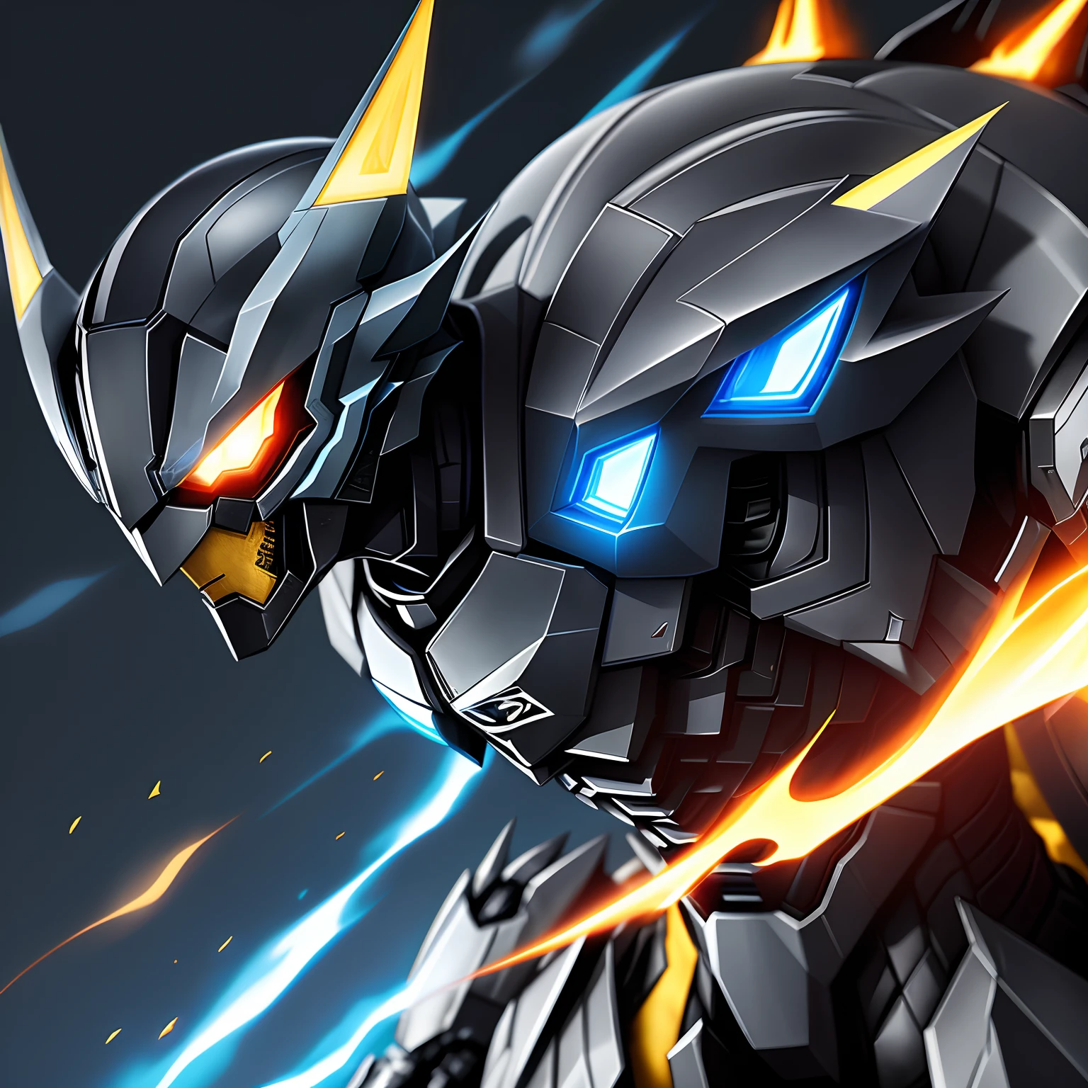 Film light and shadow，Sharp eyes，Kamen Rider，Blazing mechanical armor，The core of the shining blue light，Half-dragon form