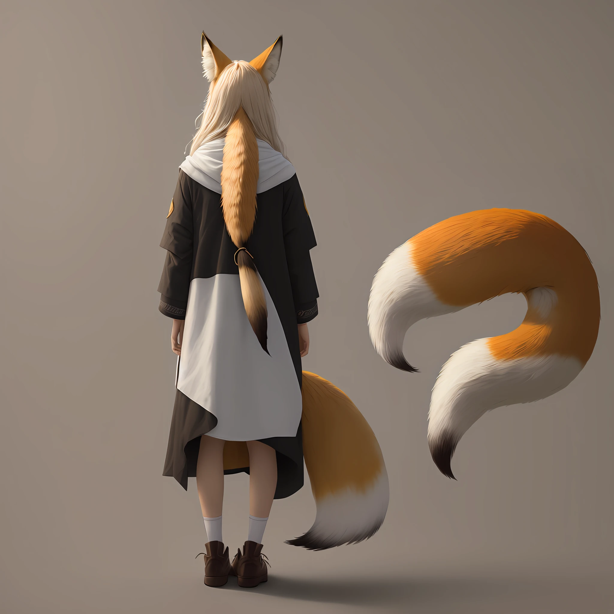 fox tails,a person,fox ear,Beth,JK