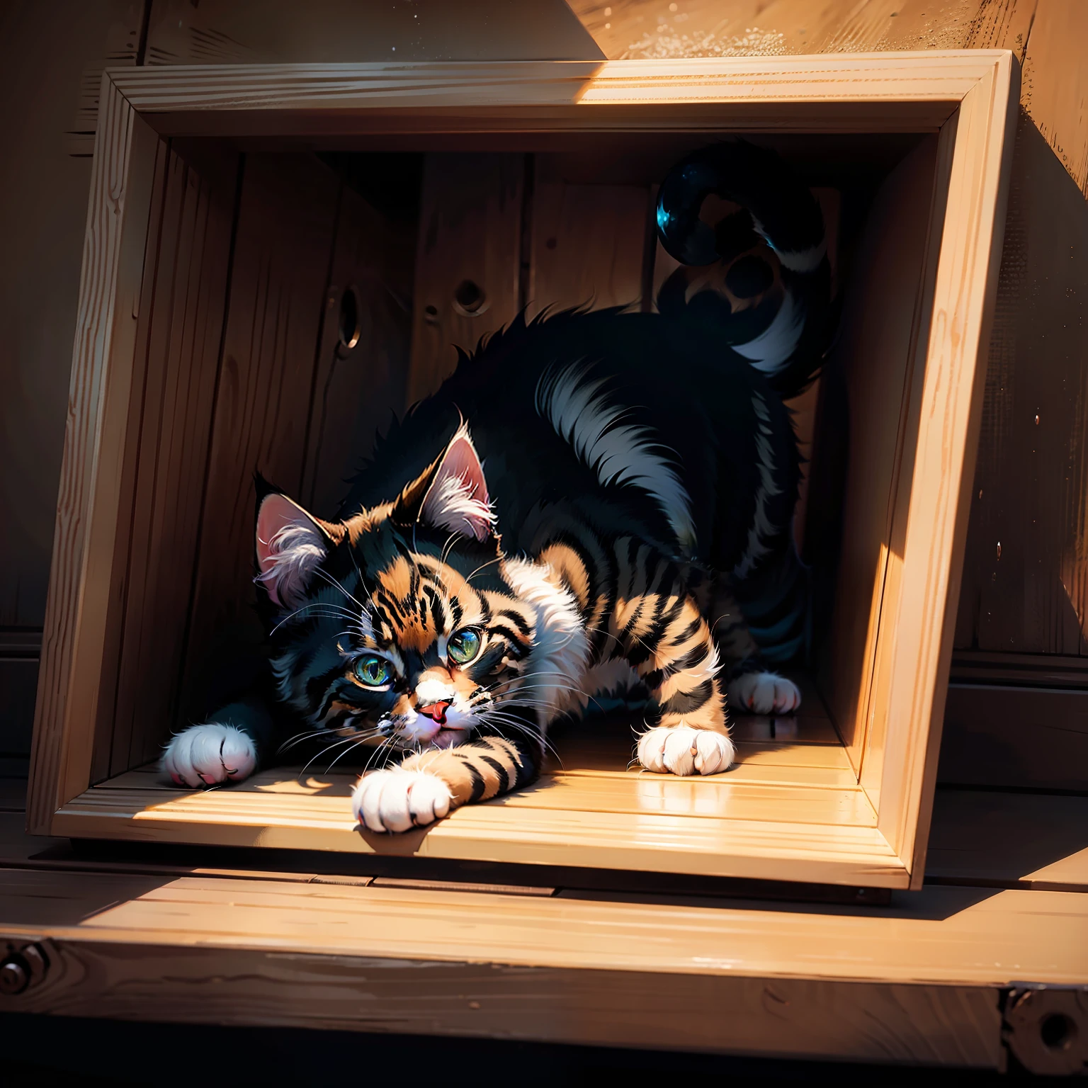 Kitten oil painting HD