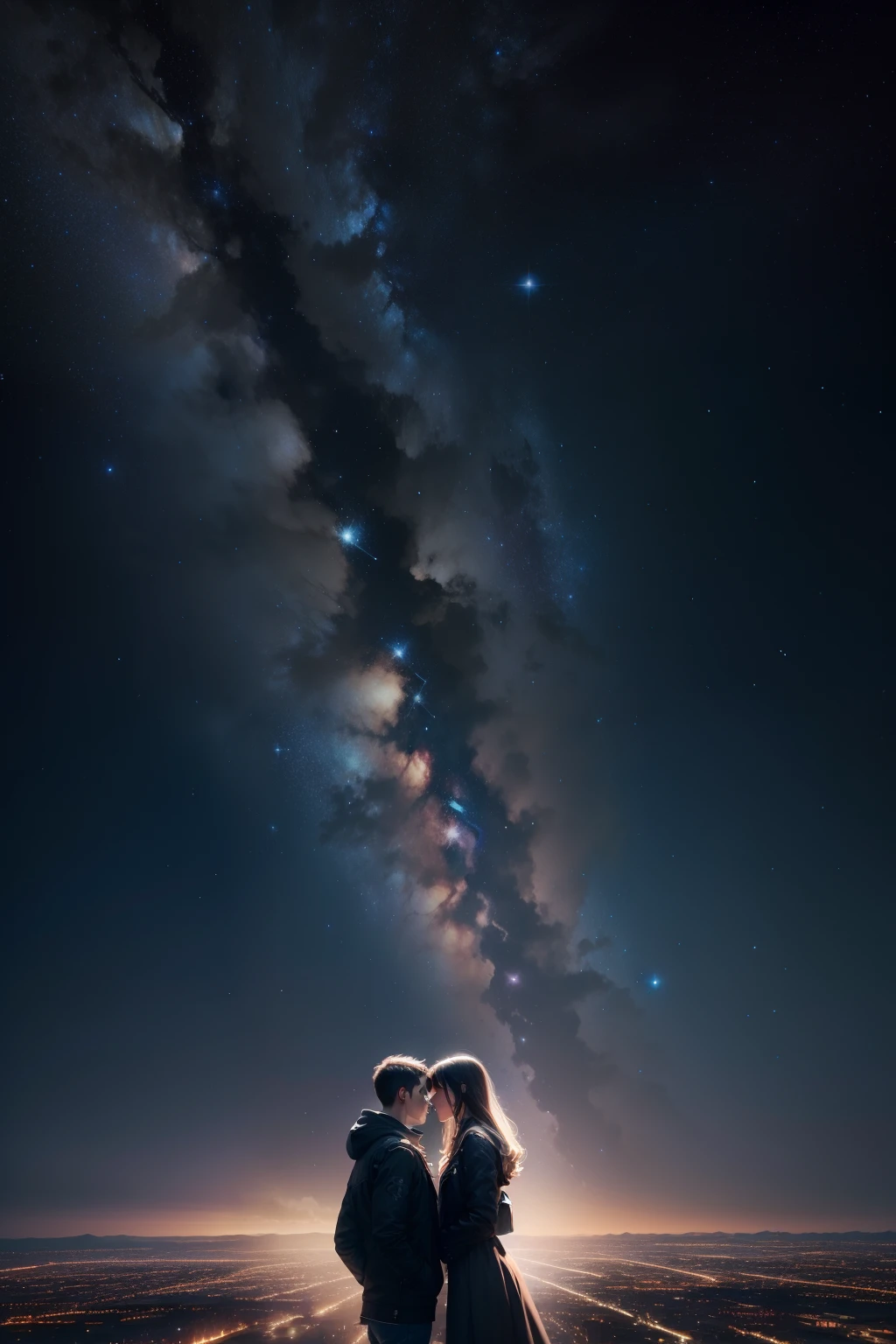 The starry sky is magnificent