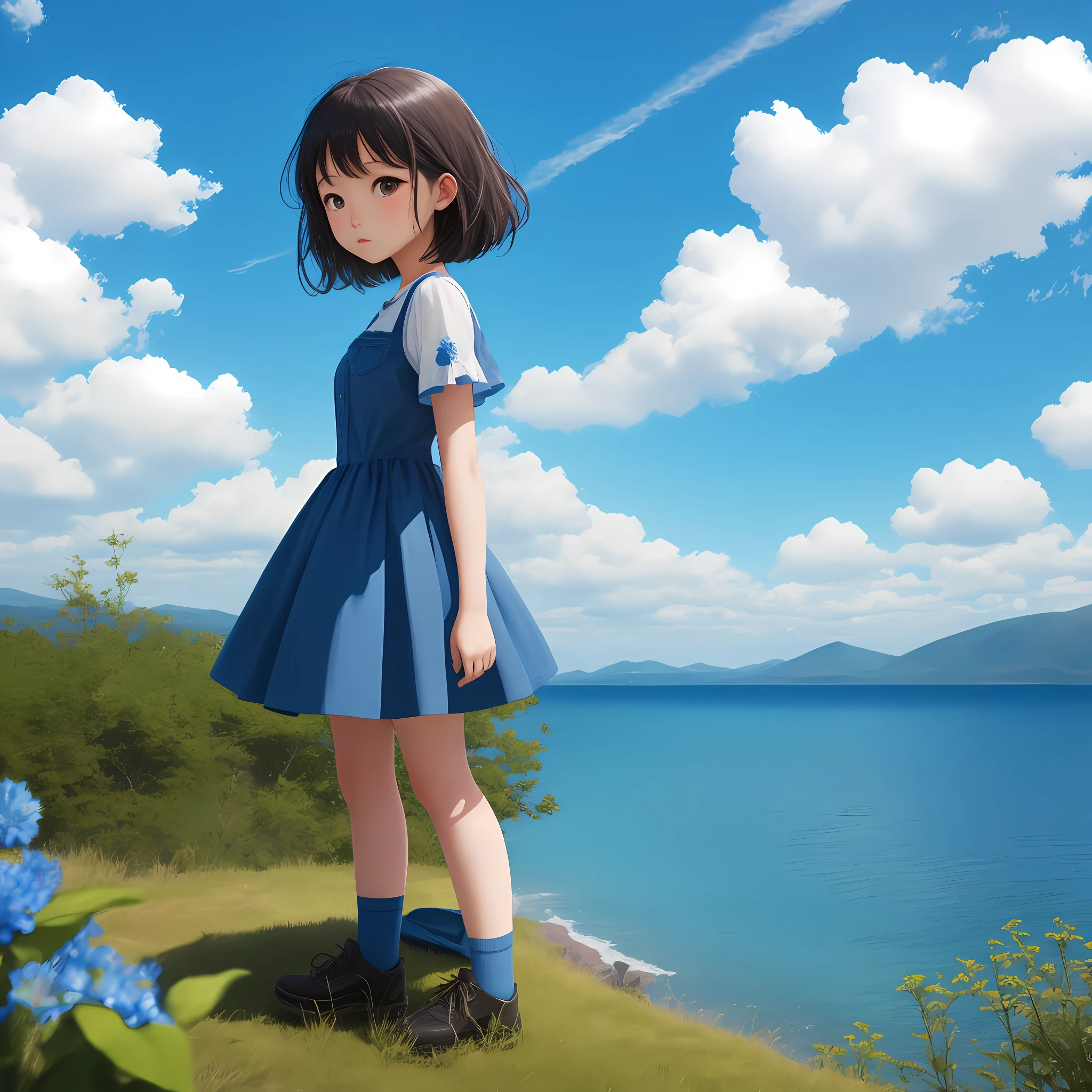 Girl Blue Sky