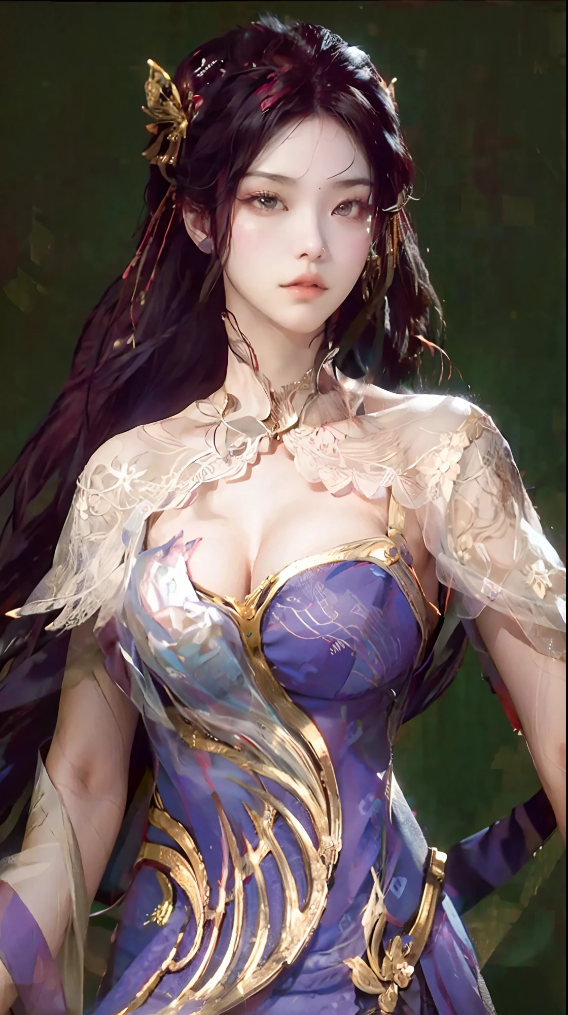 ((top-quality,8K,tmasterpiece:1.3)),Beautuful Women,Hide your face,1个Giant Breast Girl,big breasts beautiful:1.3,Slender abs:1.1,Wear underwear,Bigboobs,longblackhair,(sit on a bed),Super detailed face,Highly detailed lips,Detailed eyes,二重まぶた
