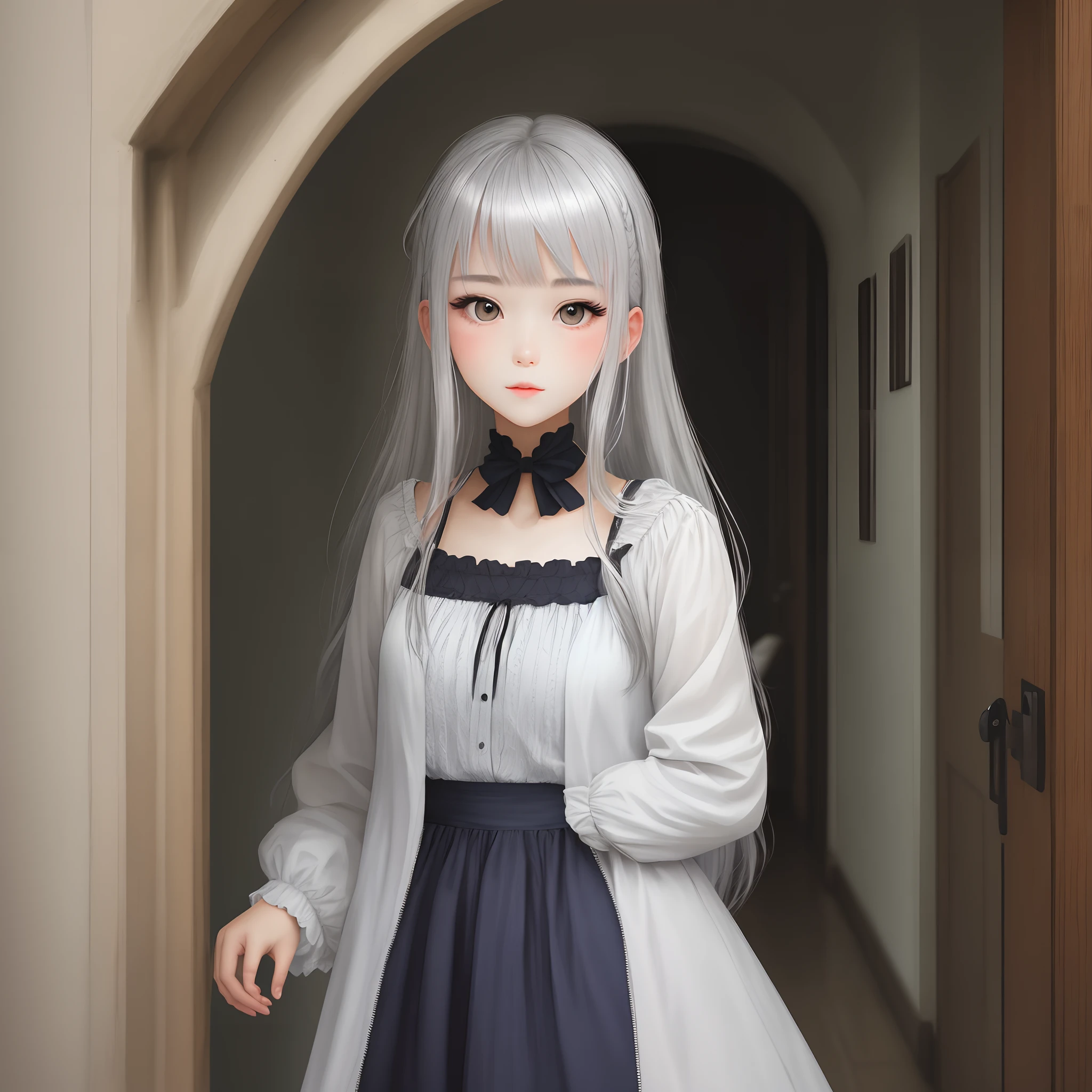 Silver-haired girl