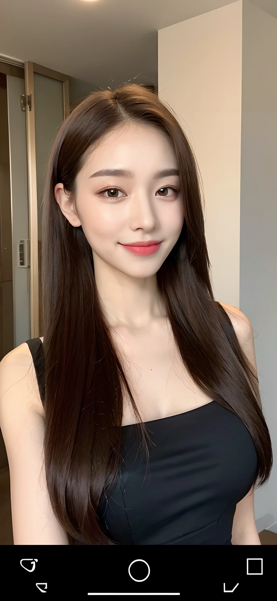 ((Best Quality, 8K, Masterpiece: 1.3)), 1girl, Slim Abs Beauty: 1.3, (Hairstyle Casual, Big Breasts: 1.2), Dress: 1.1, Super Fine Face, Delicate Eyes, Double Eyelids, Smile, Home to