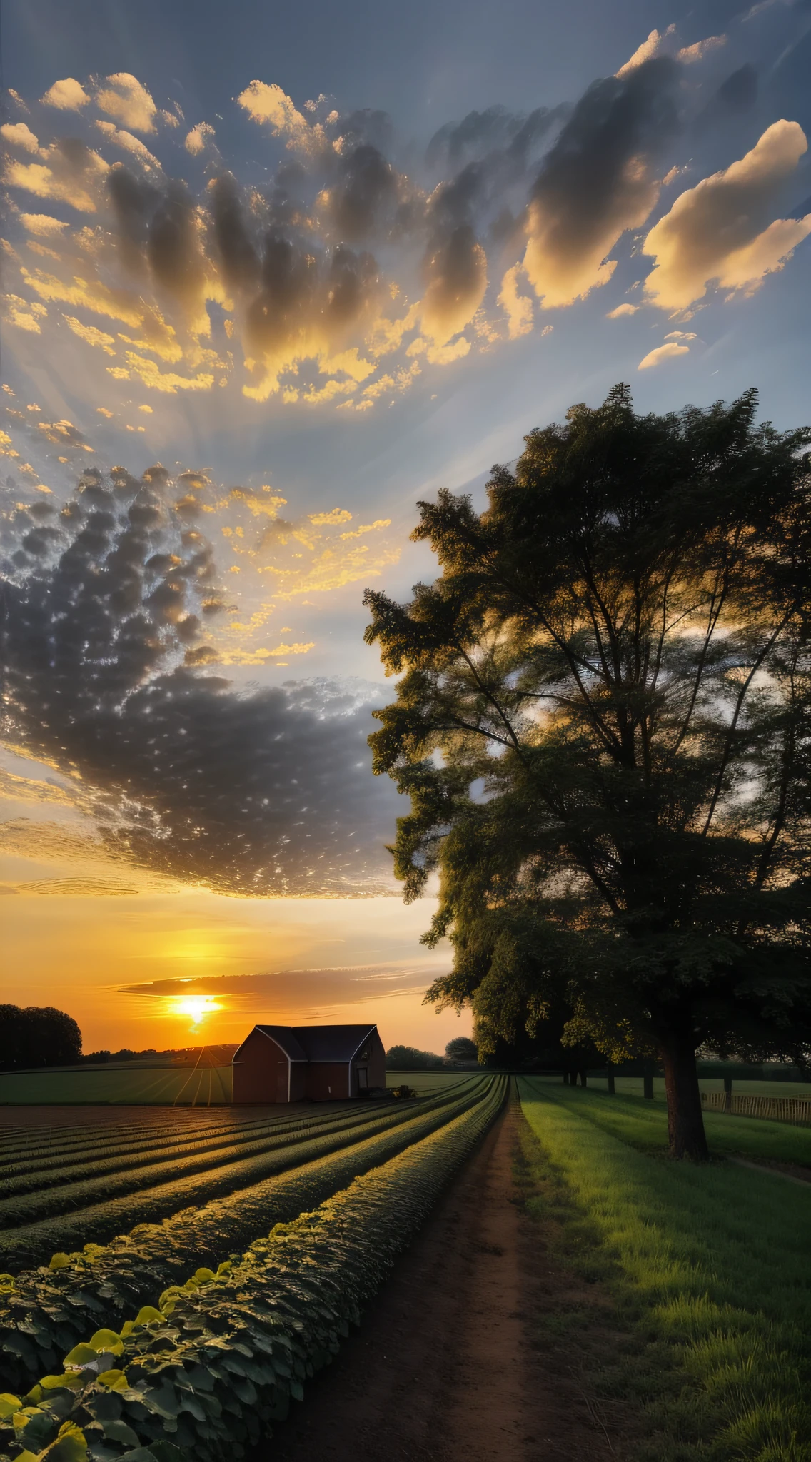 ernte , farm, Bauernhof, Vegetable, Sonnenuntergang, beautifull sky