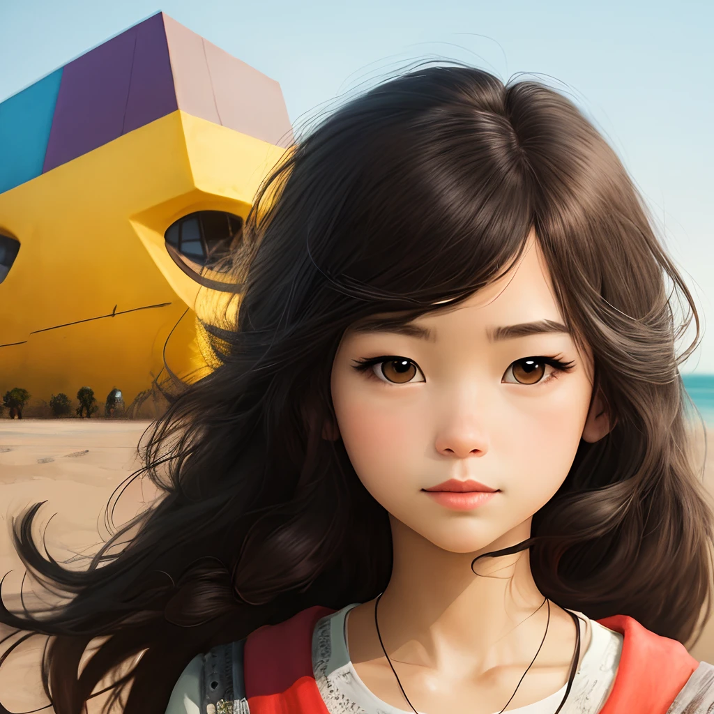 Two-dimensional girl