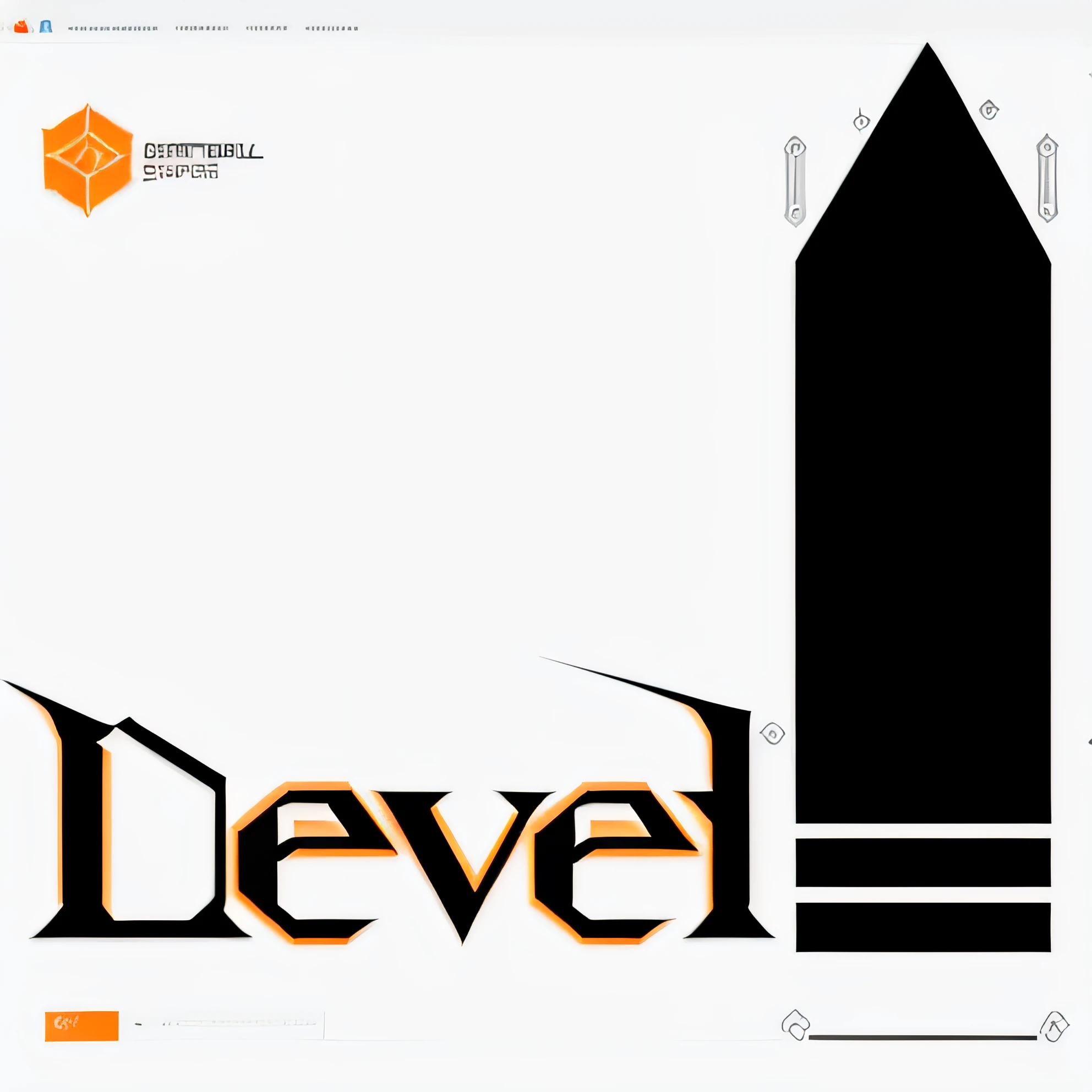 "Mechanical shapes, intricate details, complex designs, black and orange color scheme, high-quality rendering in Unreal Engine, 4K resolution."