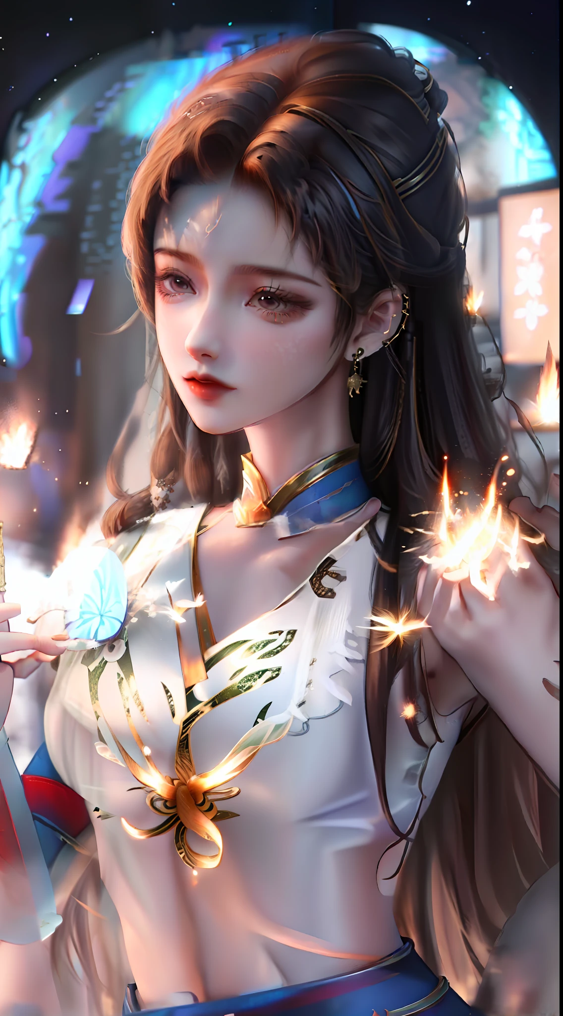 Wu Xingyu，Slim，Beautiful artistic conception，Sweet and pure，Light and shadow atmosphere