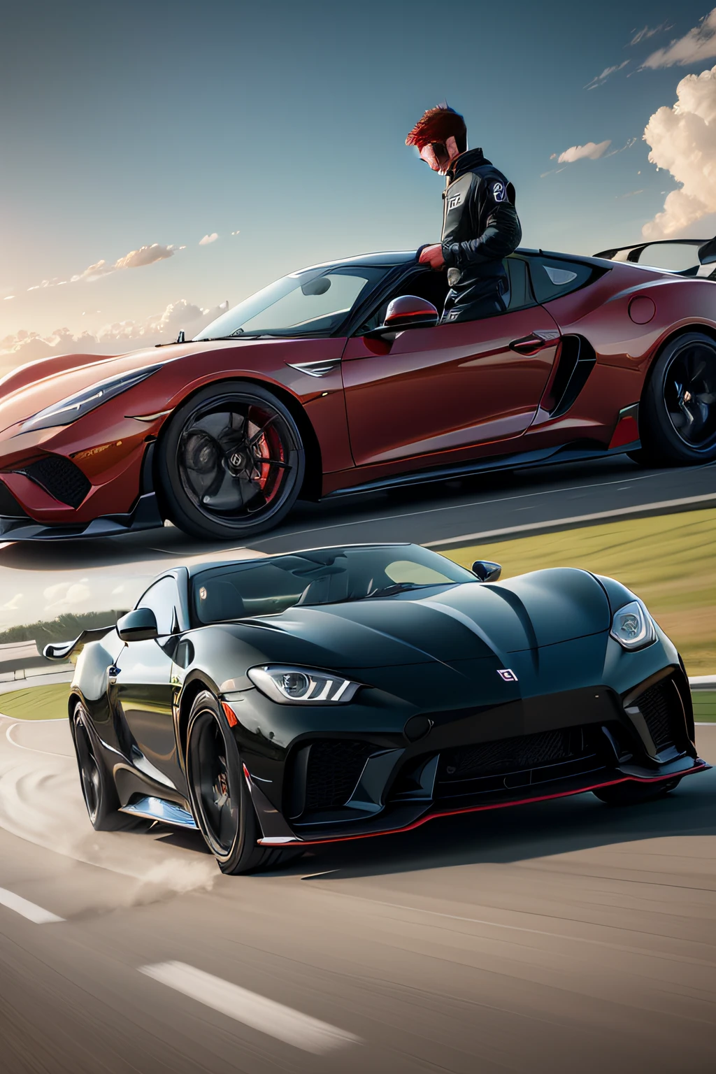 Boy Sports Car HD Side Face