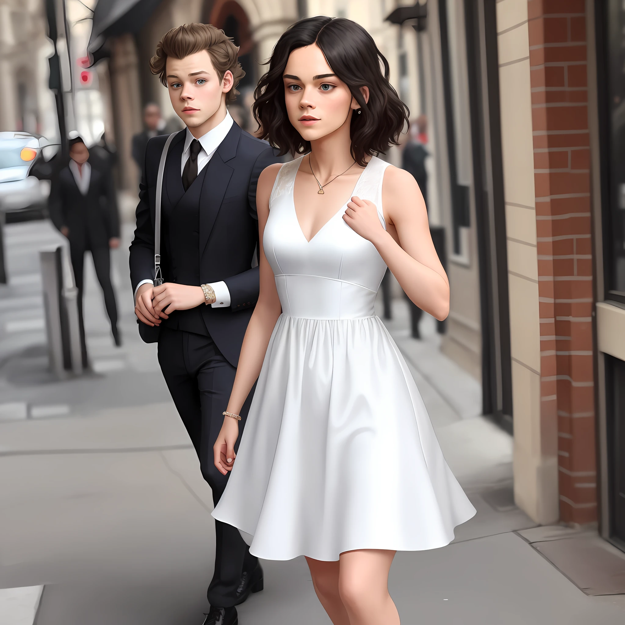 Harry Styles wearing dress
