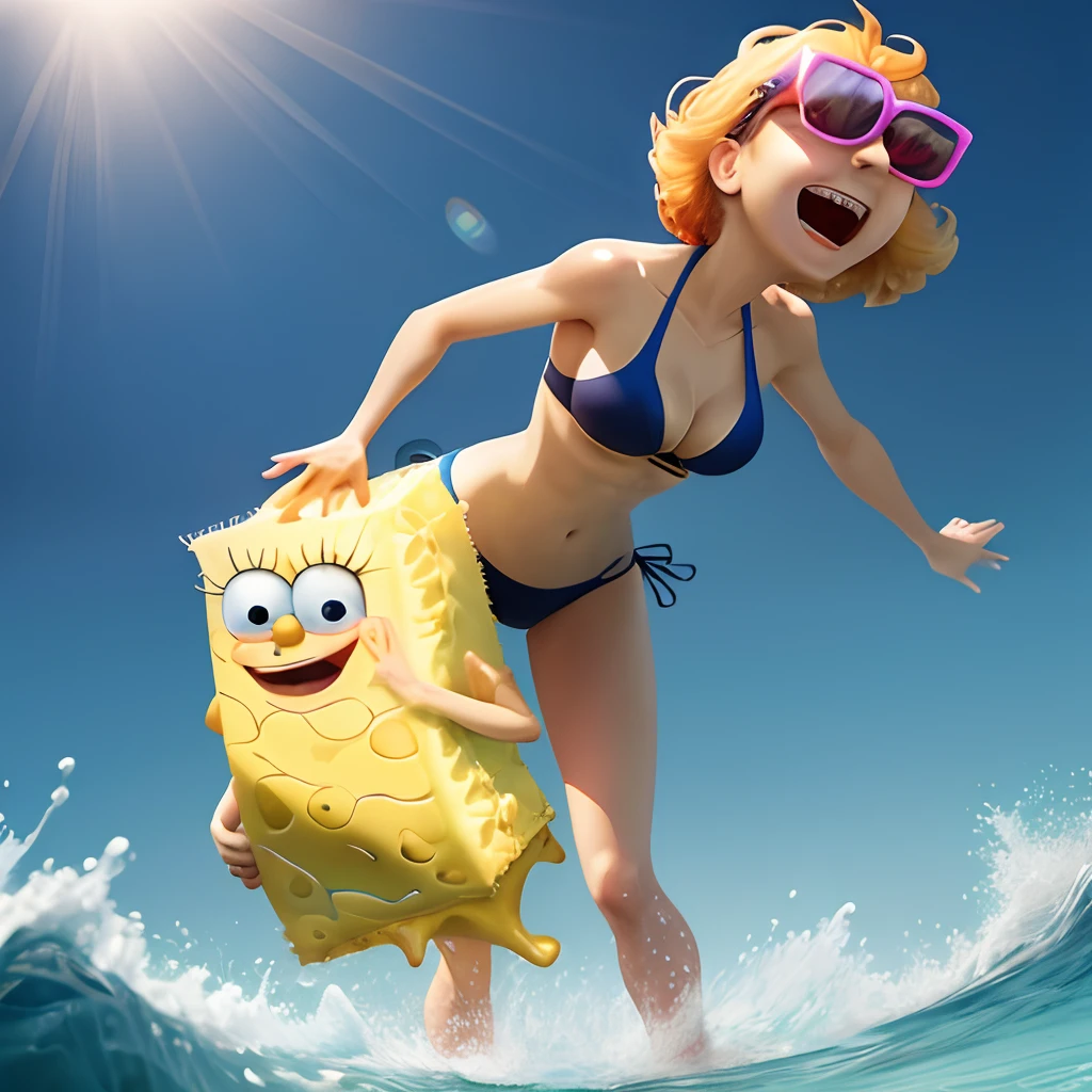SpongeBob SquarePants wears bikinis