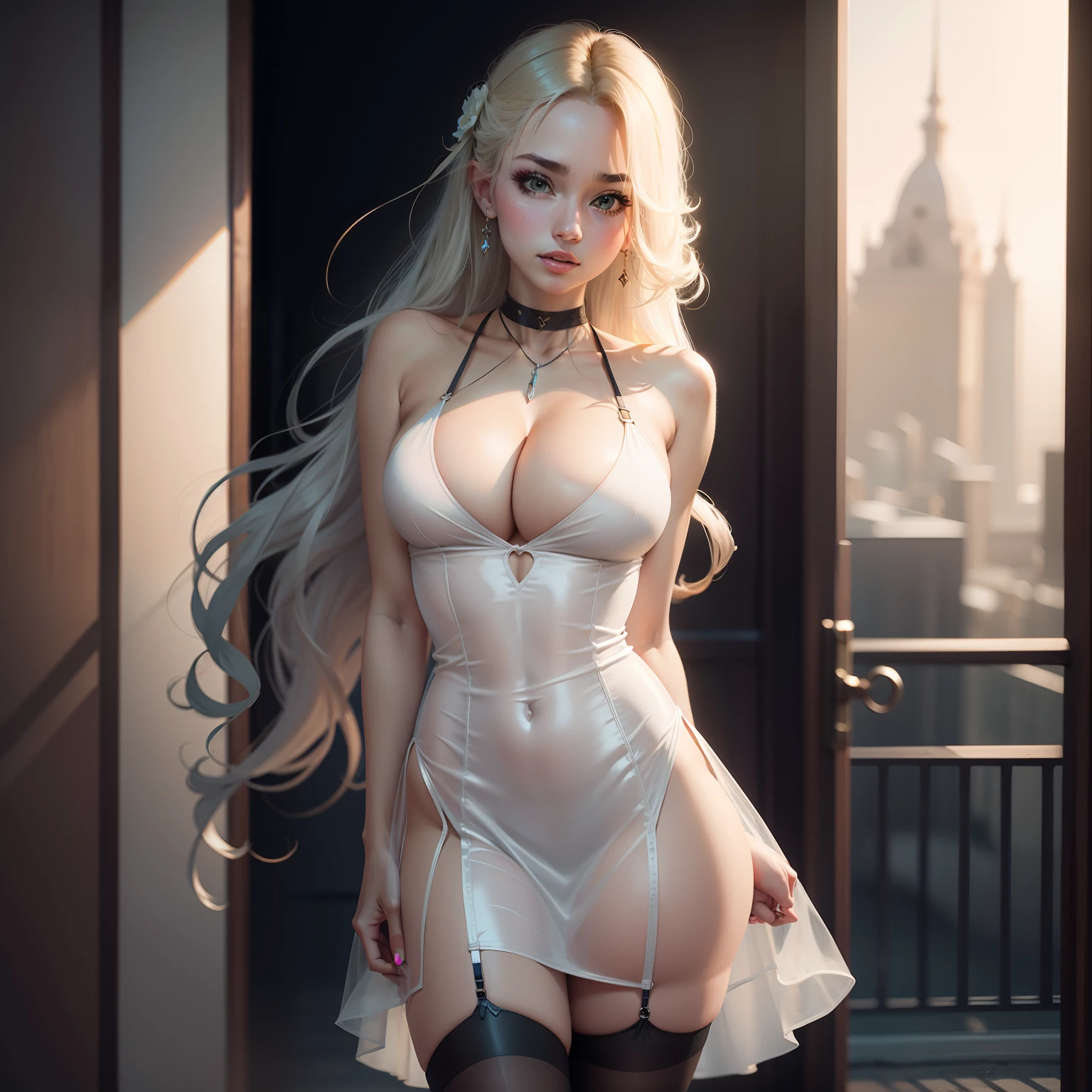 gigantic cleavage breasts