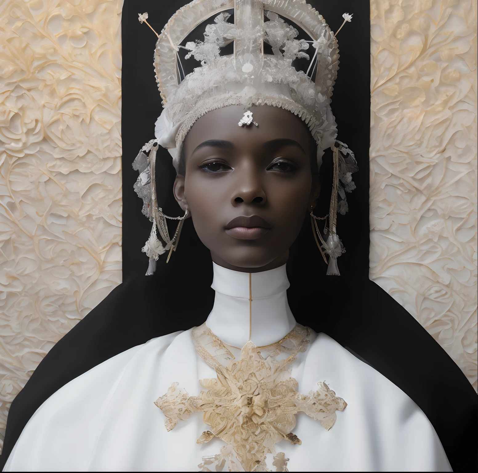 White Virgin, Two-Dimensional, Black Priest