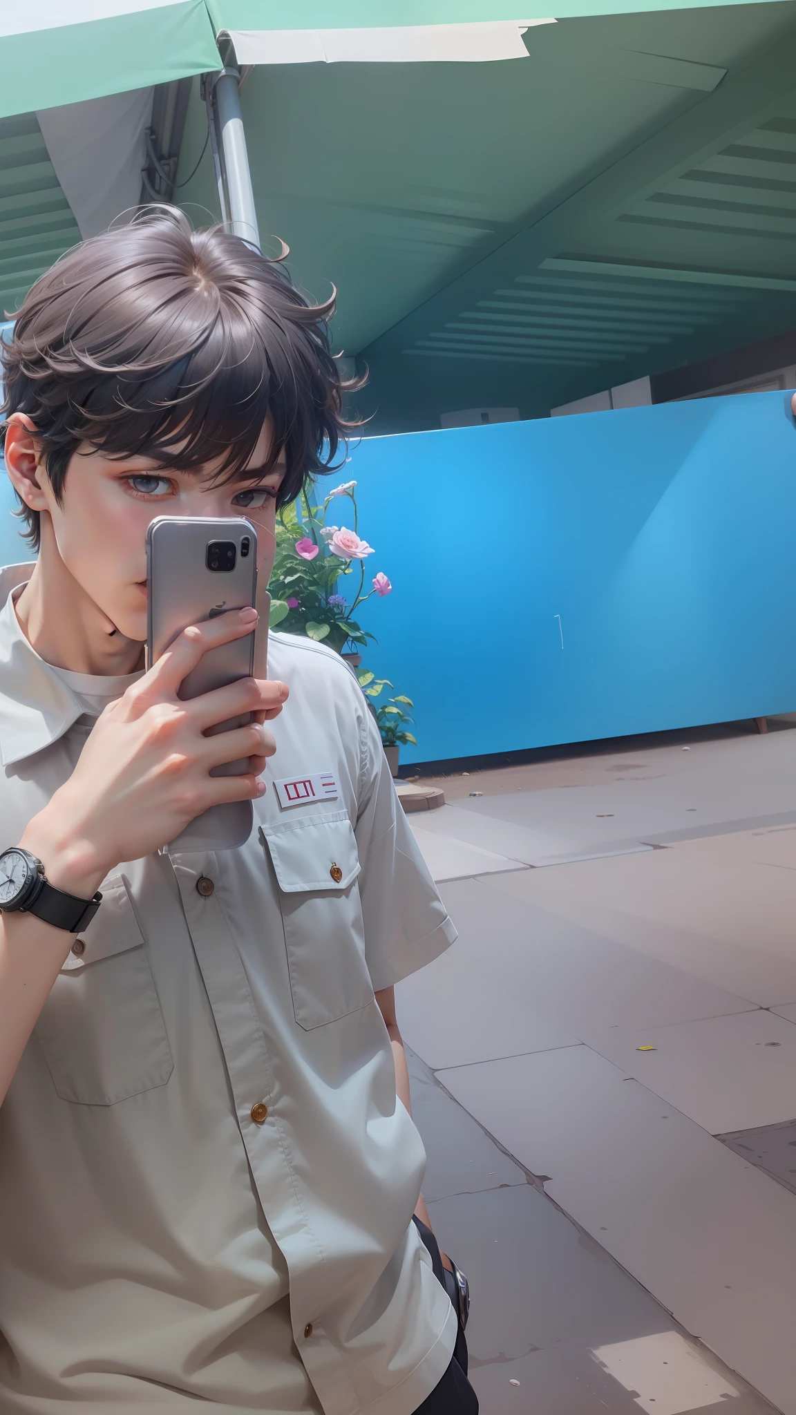 (tmasterpiece:1.3),(best qualtiy:1.2),8k,(The is very detailed:1.3),(1boys:1.2),The shirt,Handsome sunshine anime male protagonist realistic