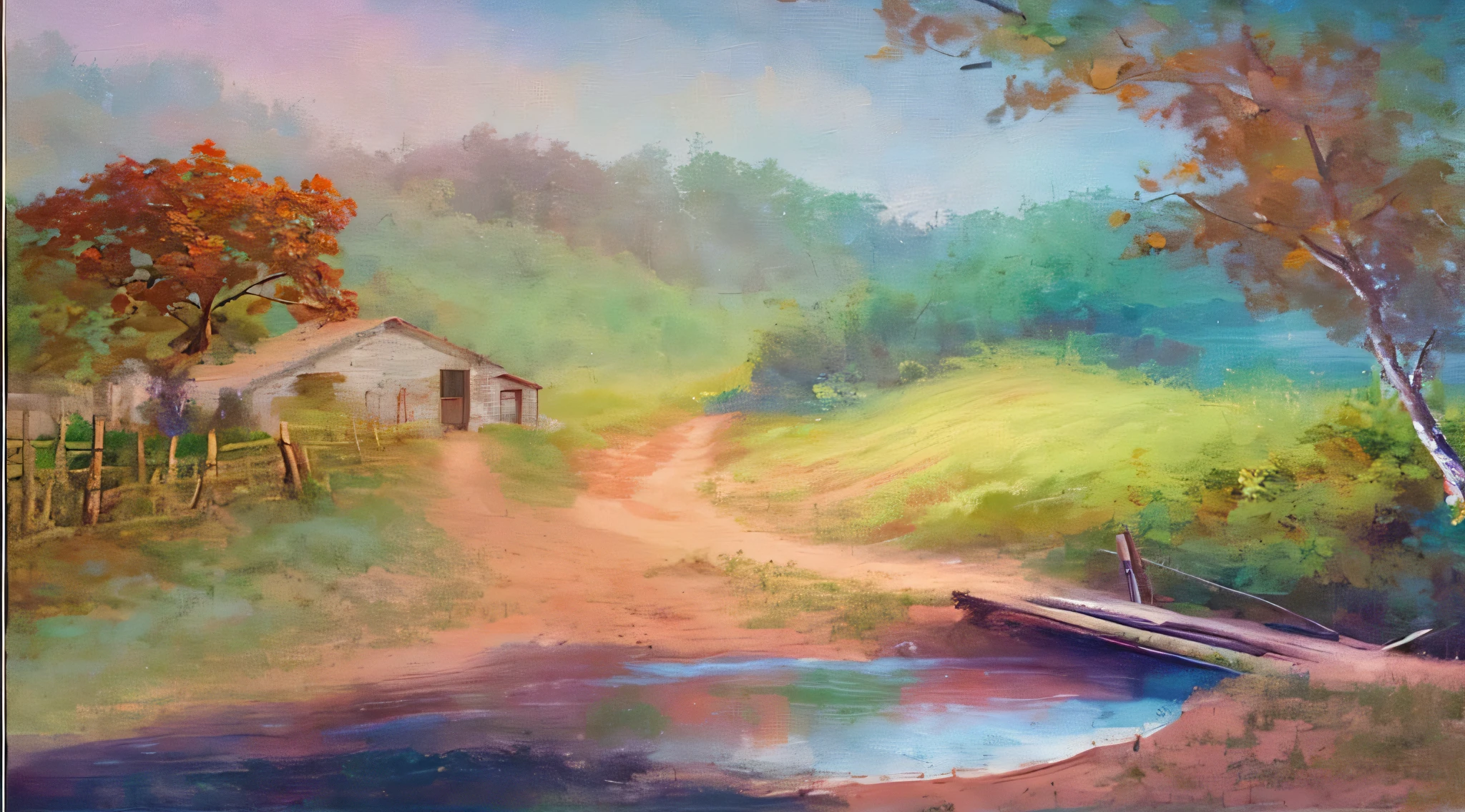 landscape,water,(extremely detailed CG unity 8k wallpaper), most beautiful artwork in the world,professional majestic oil painting,intricate, High Detail, Sharp focus, dramatic, photorealistic painting art