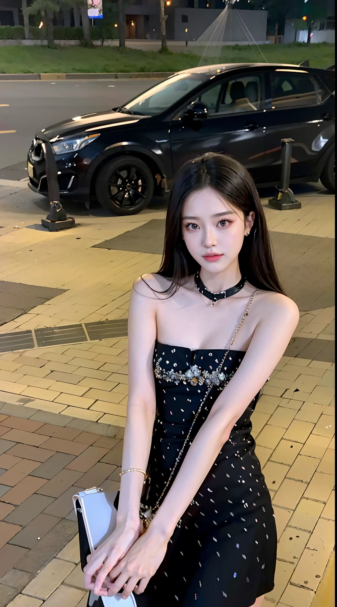 araffe woman in a black dress posing for a picture, dilraba dilmurat, jisoo from blackpink, ulzzangs, lalisa manobal, jossi of blackpink, trending at cgstation, jisoo of blackpink, young and cute girl, lalisa manoban of blackpink, Korean girl, 19-year-old girl