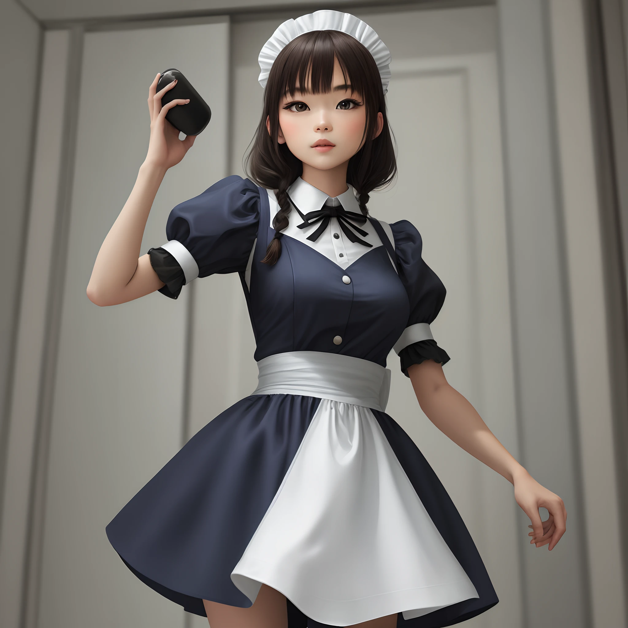 Two-dimensional maid suit