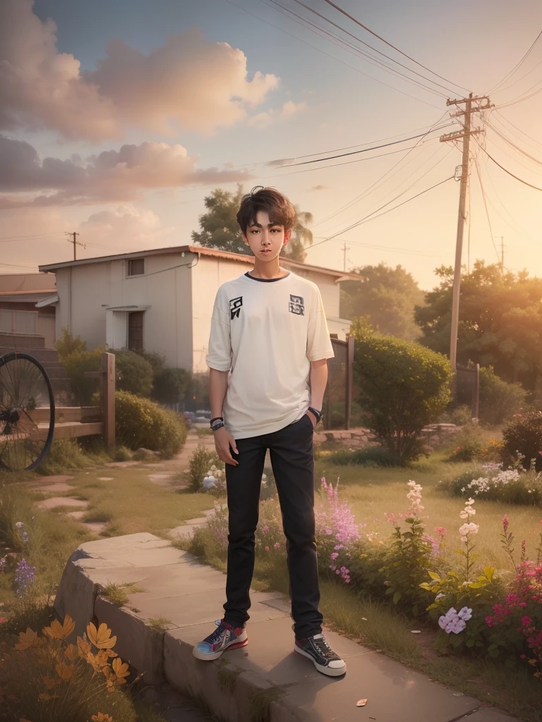 Real Handsome boy teenage boy background change 720p quality reality face